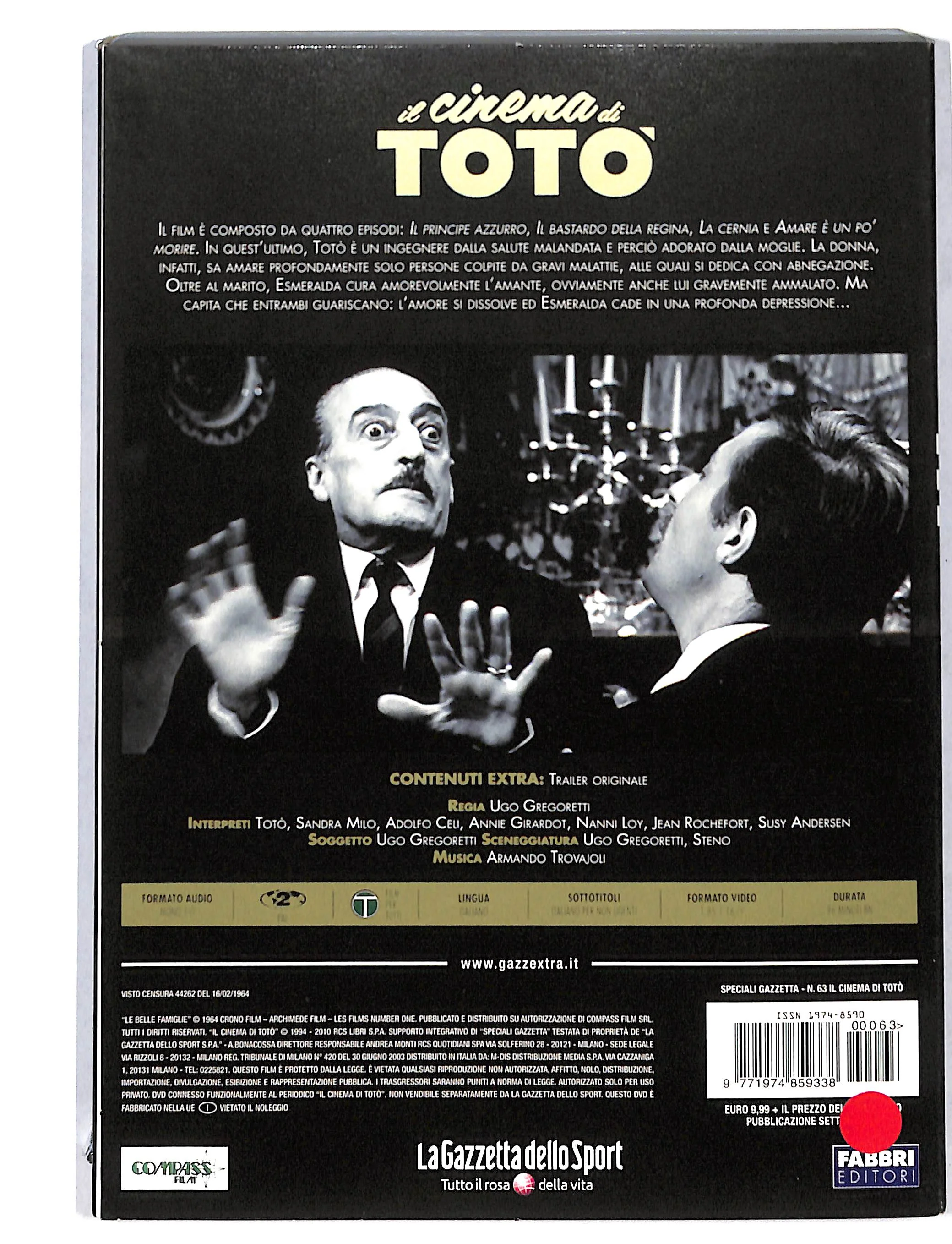 EBOND Il Cinema di Toto vol.63 - le belle famiglie EDITORIALE DVD DB738116 - Image 2