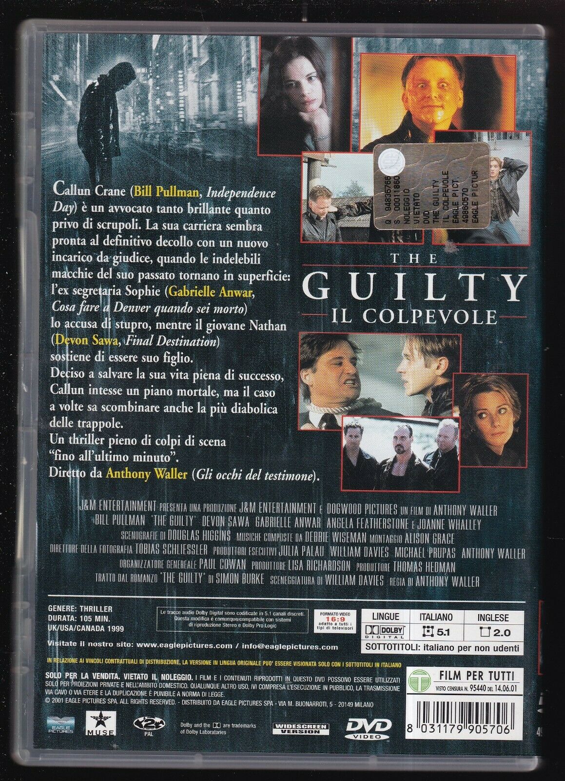 EBOND Il Colpevole - The Guilty DVD DB744828 - Image 2