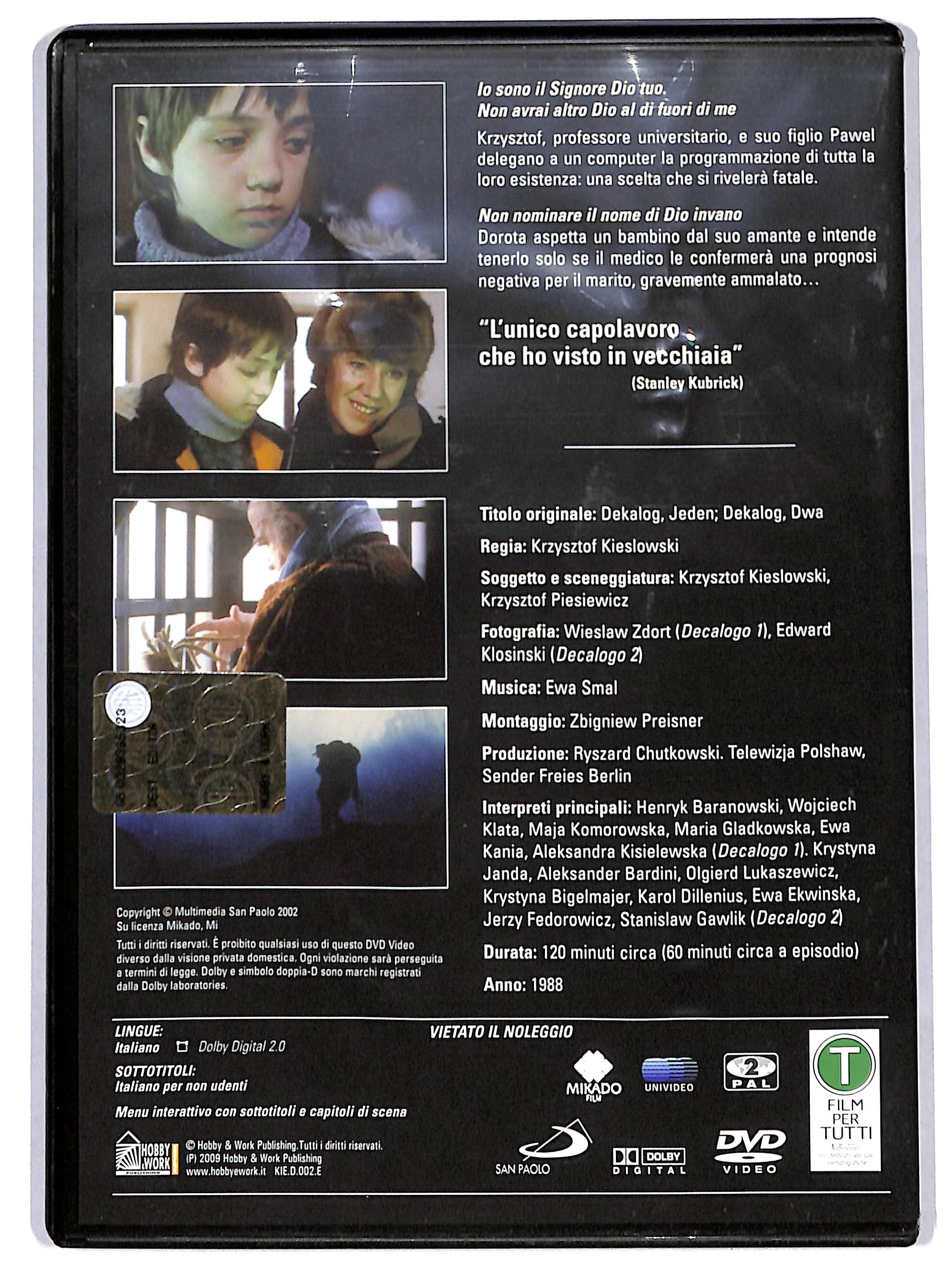 EBOND Il Decalogo cap. 1 - 2 EDITORIALE DVD DB697103 - Image 2