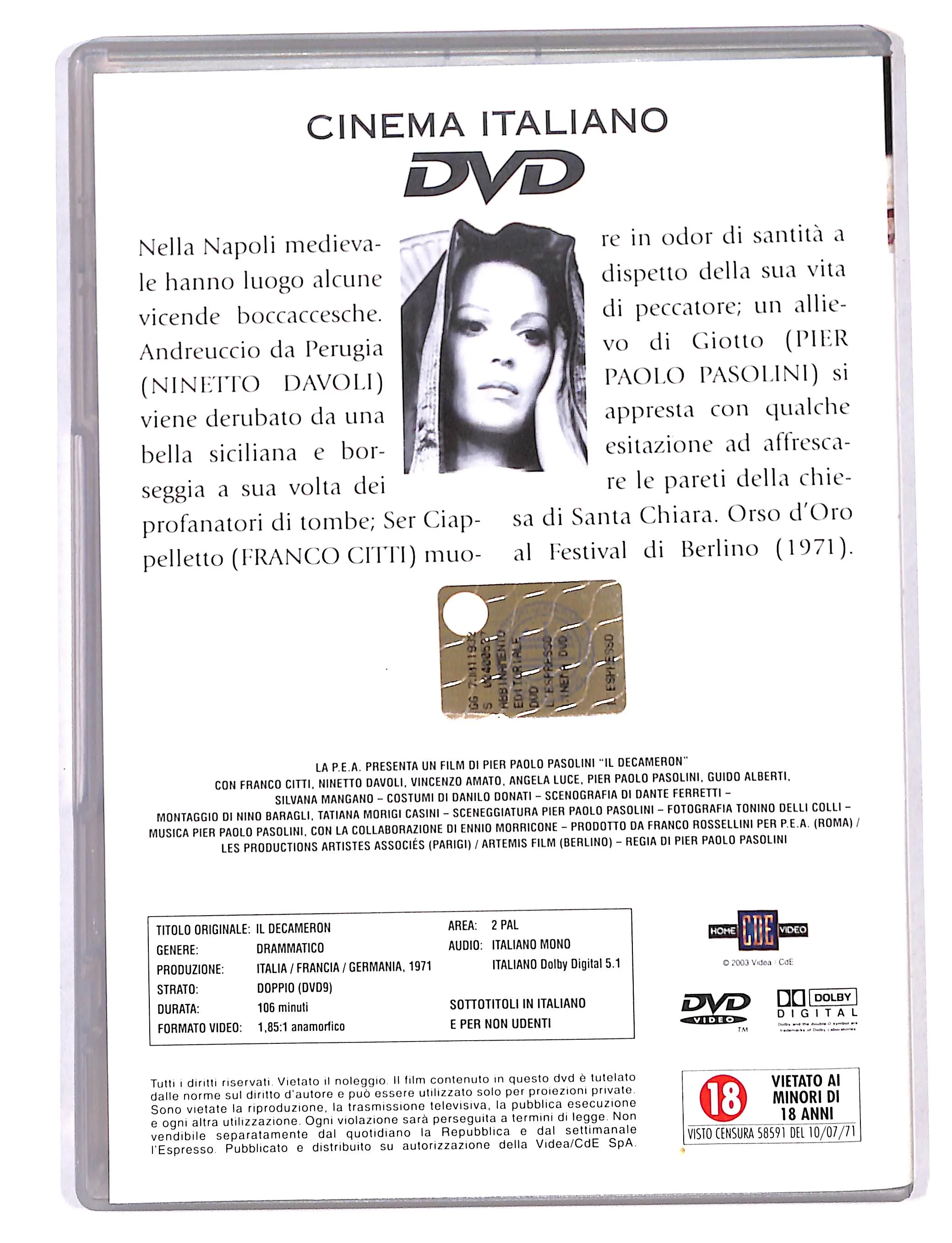 EBOND Il Decameron EDITORIALE DVD DB713646 - Image 2
