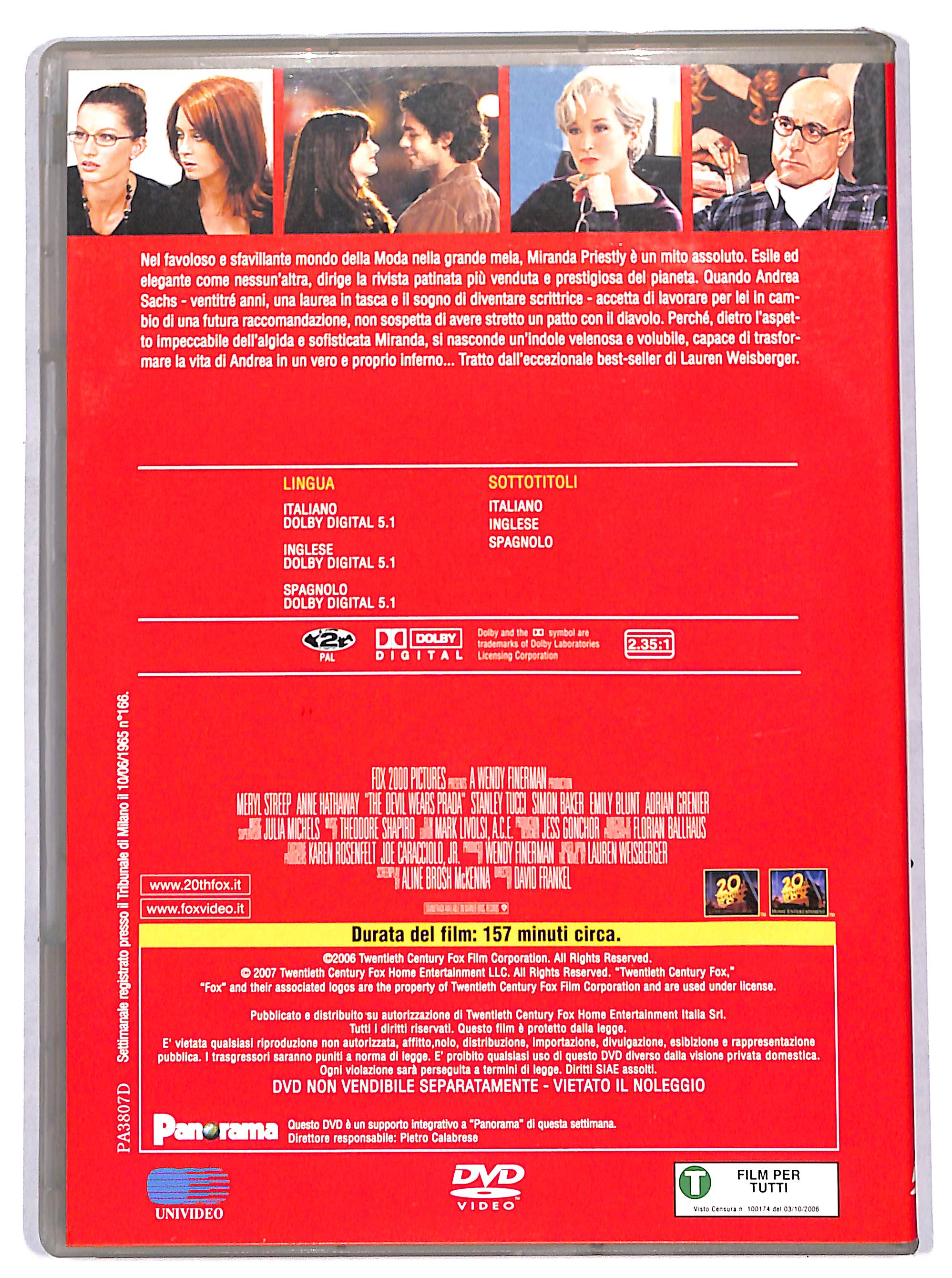 EBOND Il diavolo veste Prada EDITORIALE DVD DB758602 - Image 2