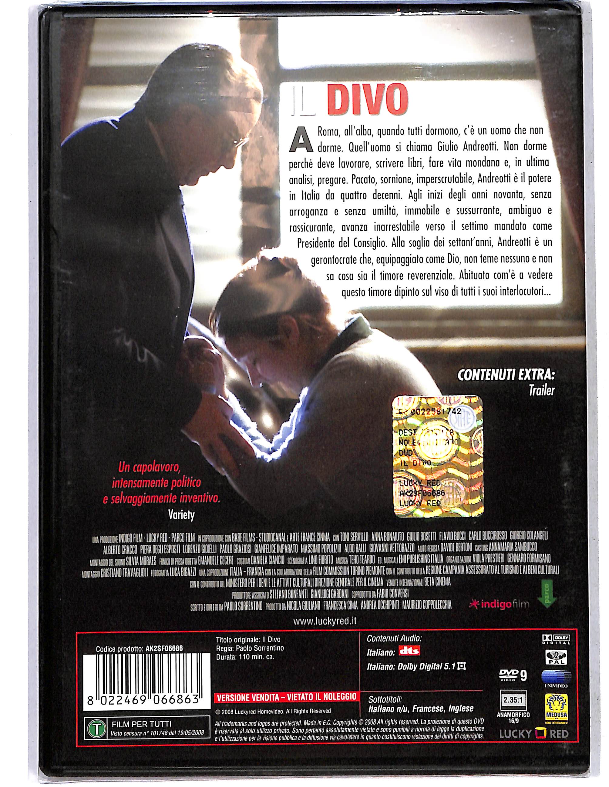 EBOND Il divo NOLEGGIO DVD DB728805 - Image 2