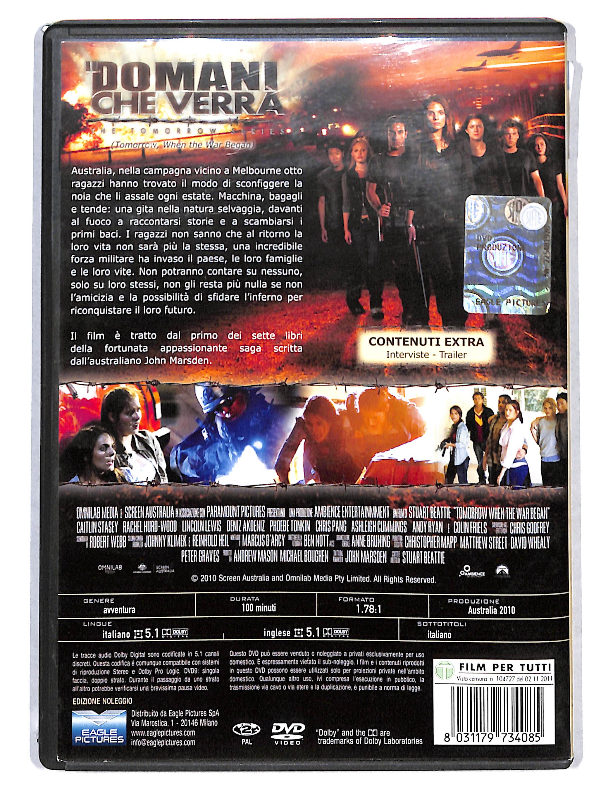 EBOND Il Domani che verra NOLEGGIO DVD DB736335 - Image 2
