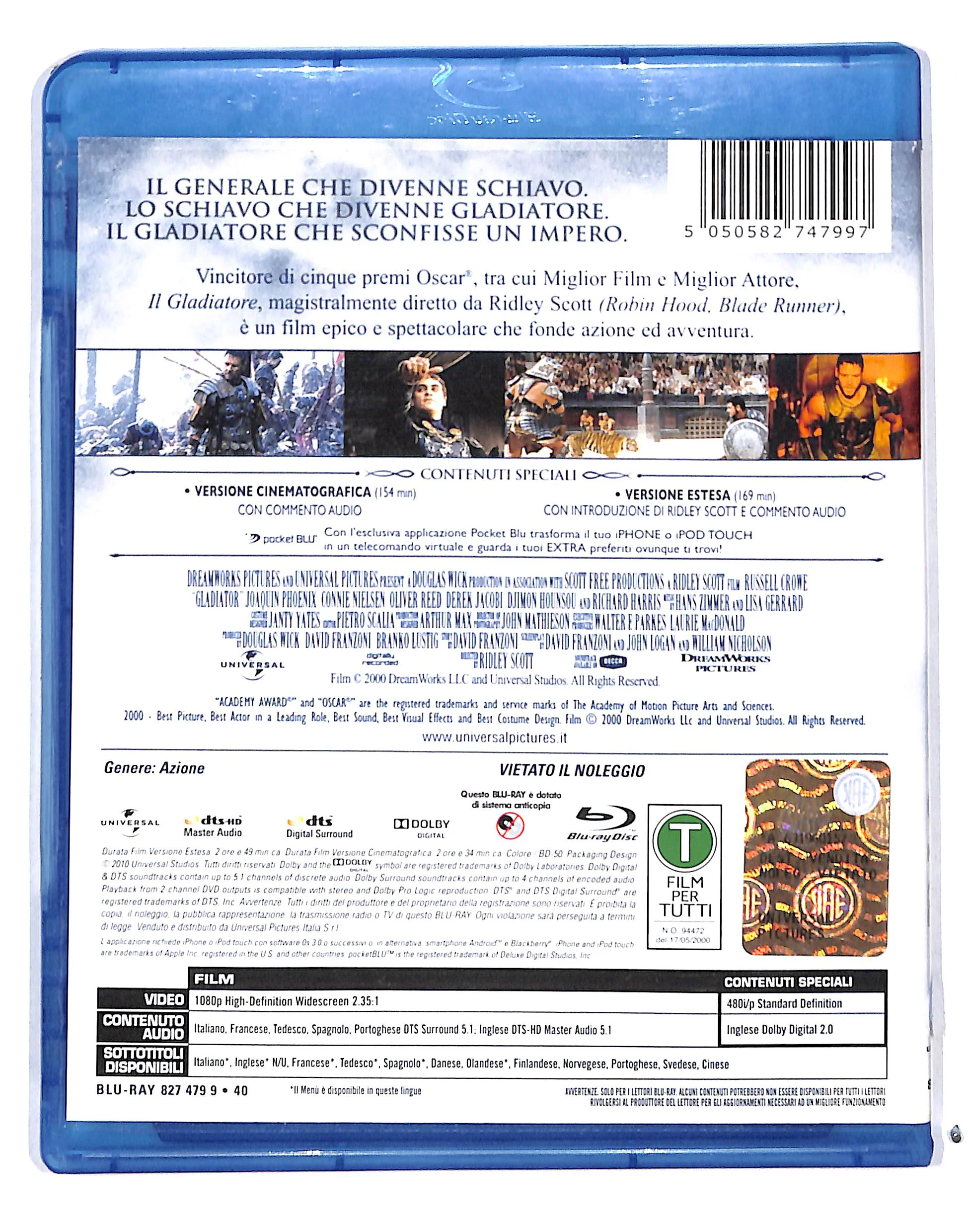 EBOND Il Gladiatore 10th Anniversary Edition BLURAY DB683730 - Image 2