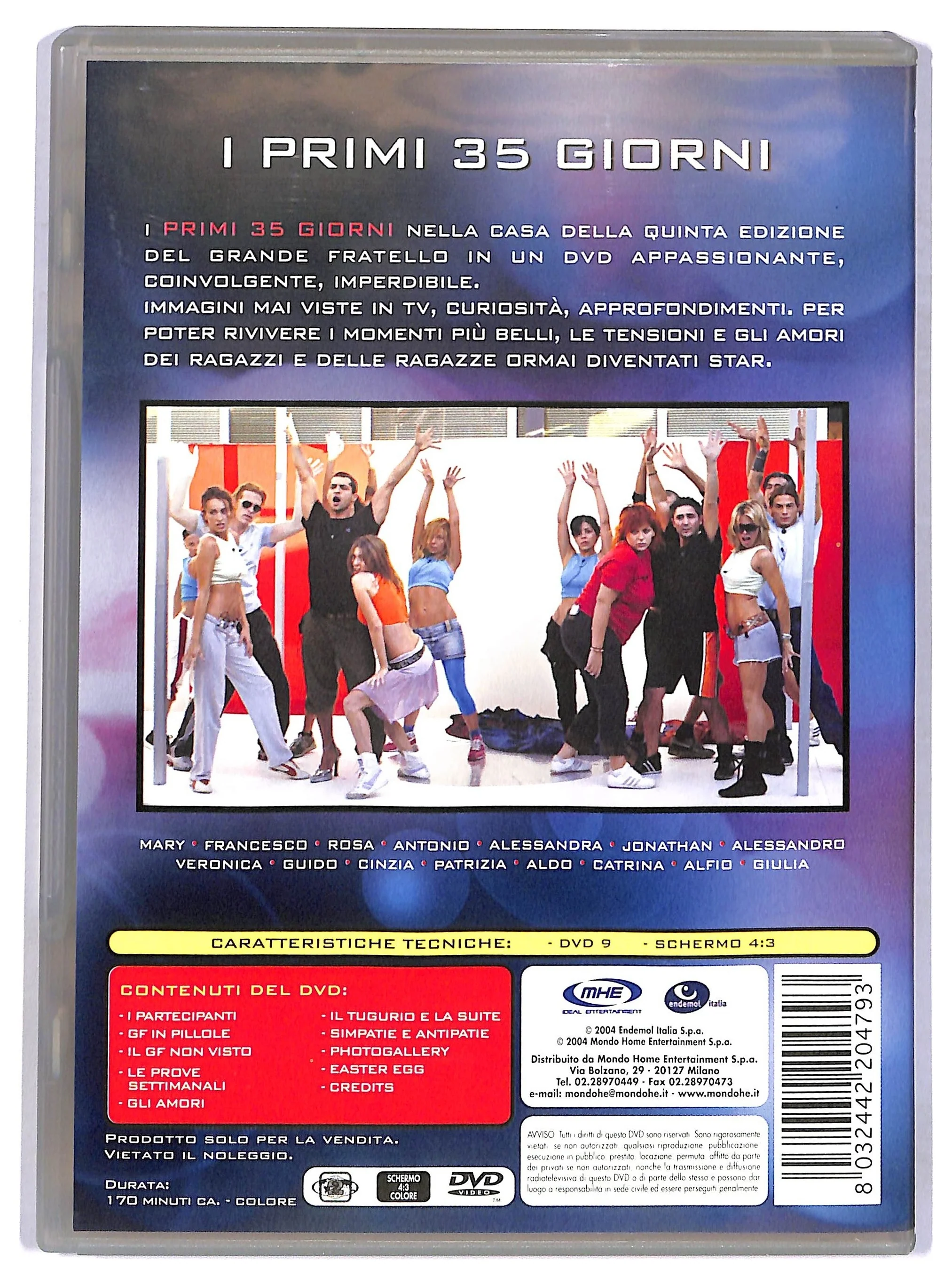 EBOND Il Grande Fratello - Quinta Edizione - Vol.1 DVD DB694113 - Image 2