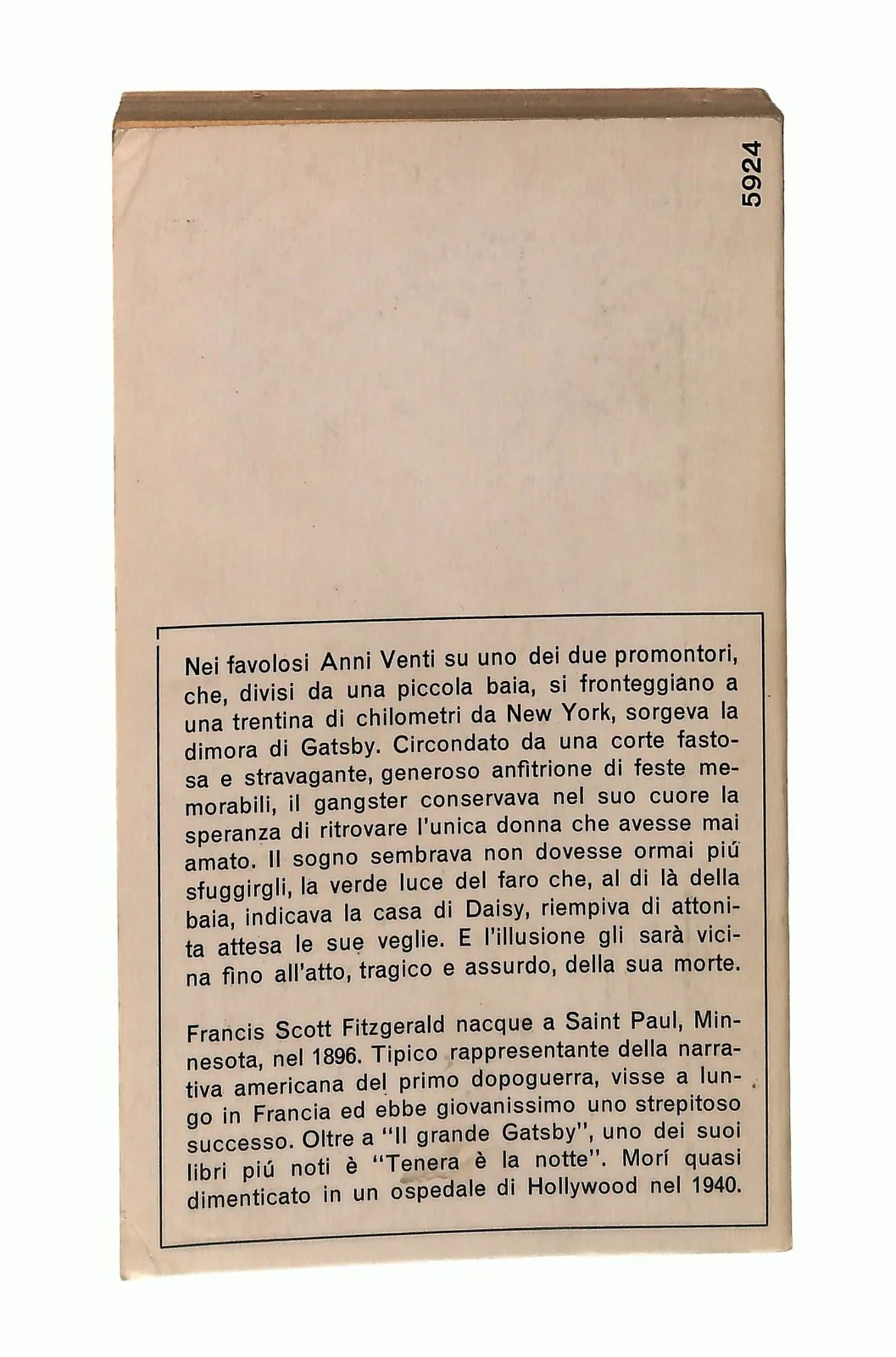 EBOND Il Grande Gatsby Fitzgerald Mondadori 1965 Libro LI048918 - Image 2