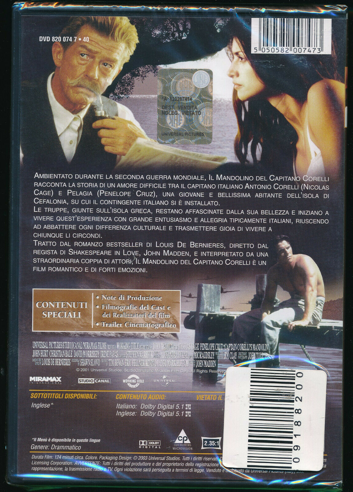 EBOND Il Mandolino Del Capitano Corelli NOLEGGIO DVD DB747647 - Image 2