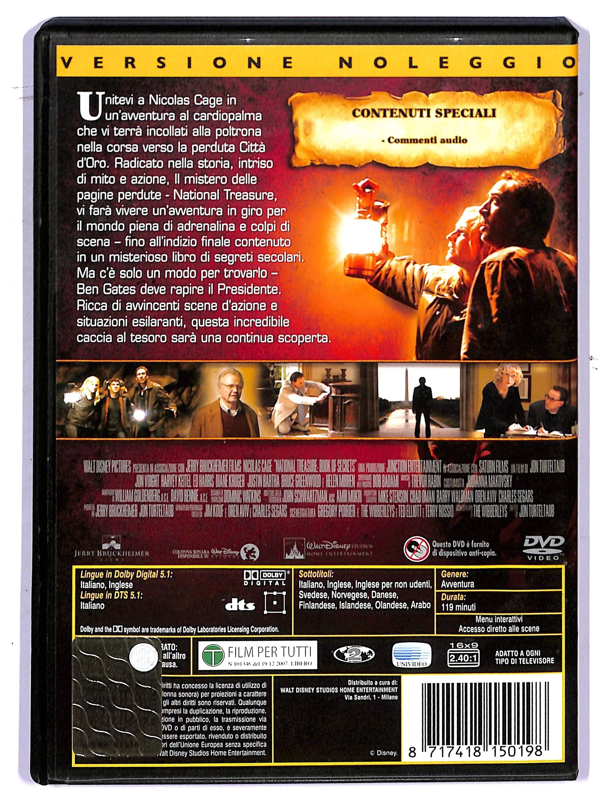 EBOND Il Mistero Delle Pagine Perdute National Treasure Ex Noleggio DVD DB720818 - Image 2