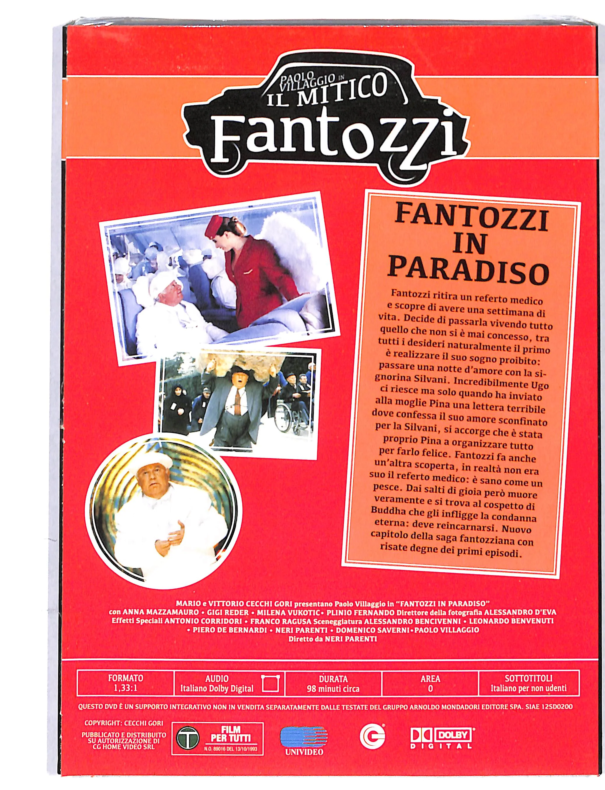 EBOND il Mitico Fantozzi - Fantozzi in Paradiso vol 7 EDITORIALE DVD DB723846 - Image 2