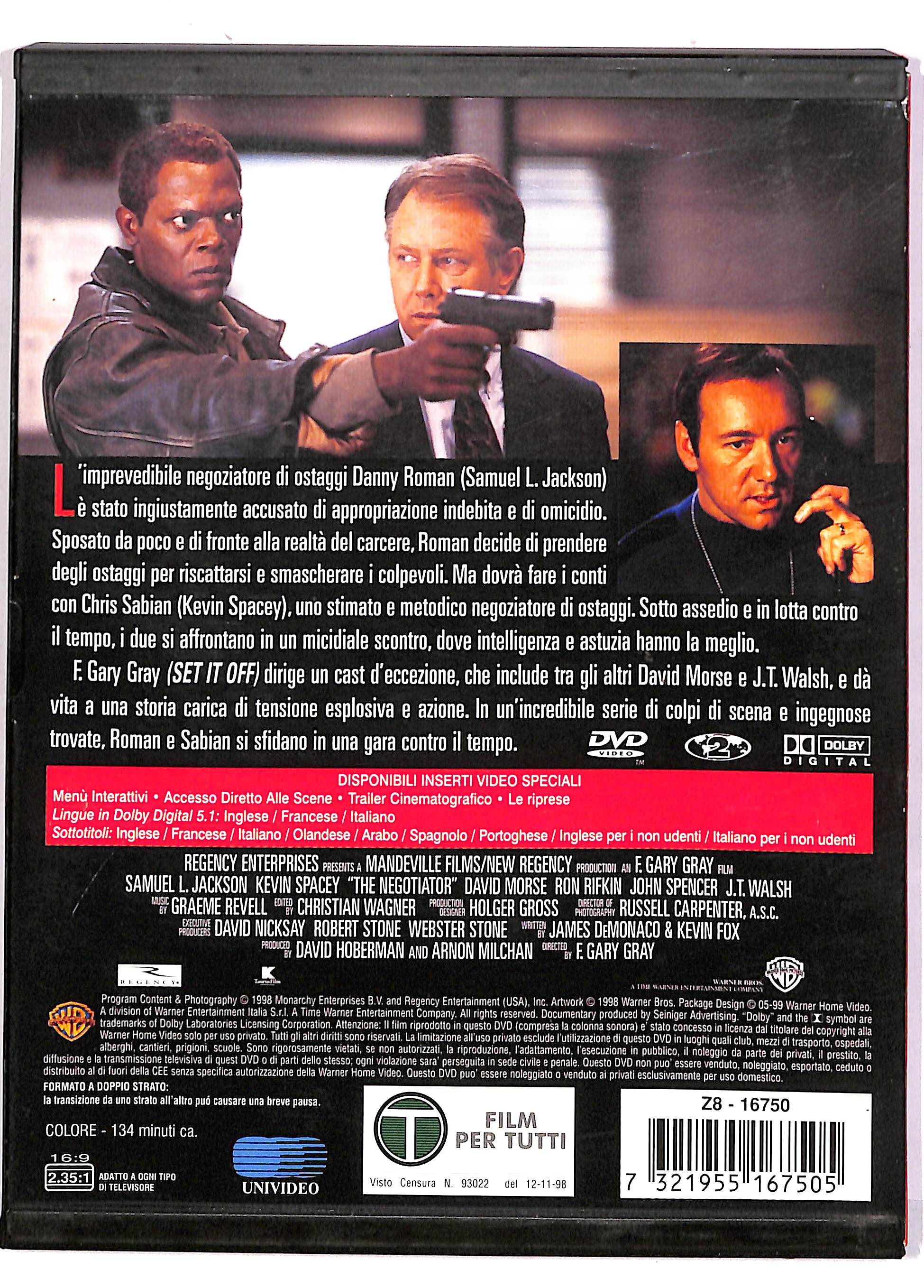 EBOND Il Negoziatore NOLEGGIO DVD DB748130 - Image 2