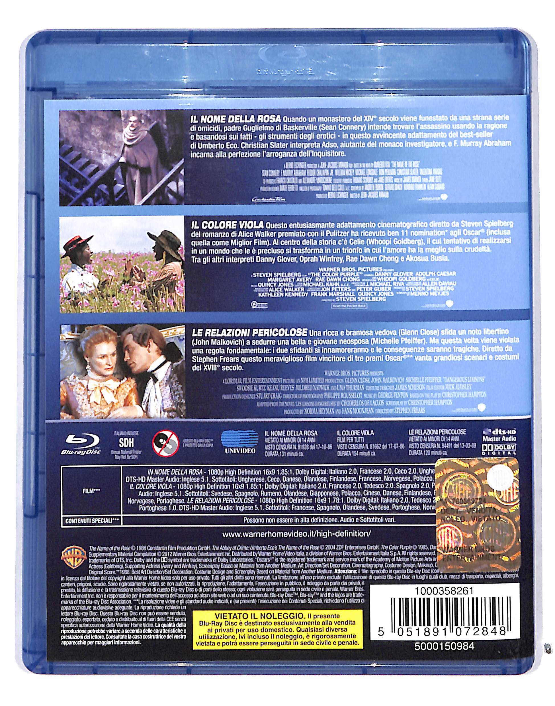 EBOND Il nome della rosa Il colore viola Le relazioni pericolose BLURAY DB717368 - Image 2