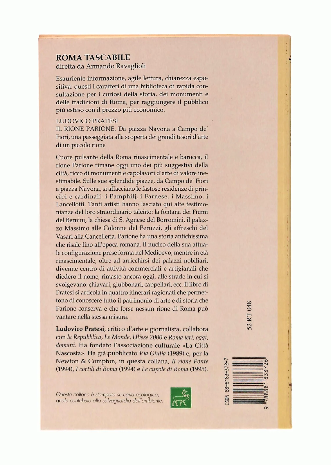 EBOND Il Rione Parione Ludovico Pratesi Newton Libro LI047127 - Image 2