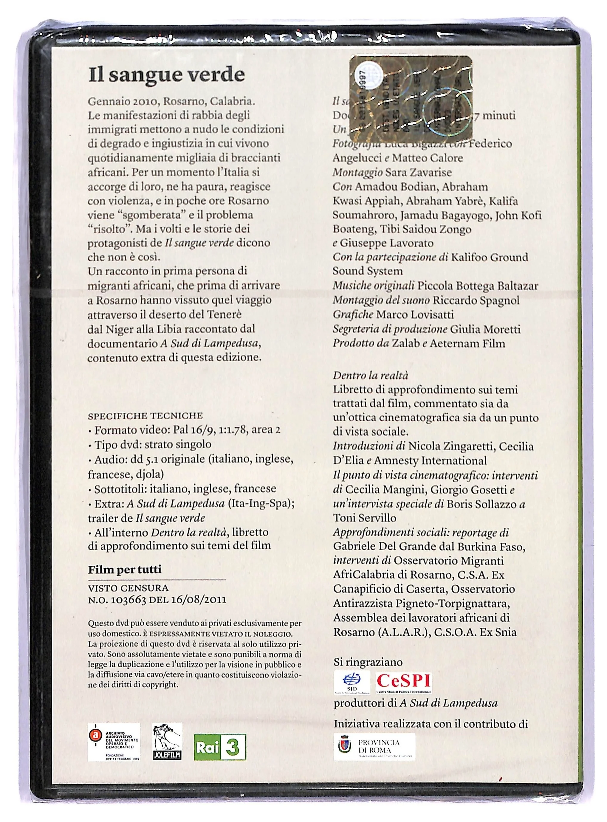 EBOND Il sangue verde EDITORIALE DVD DB733153 - Image 2