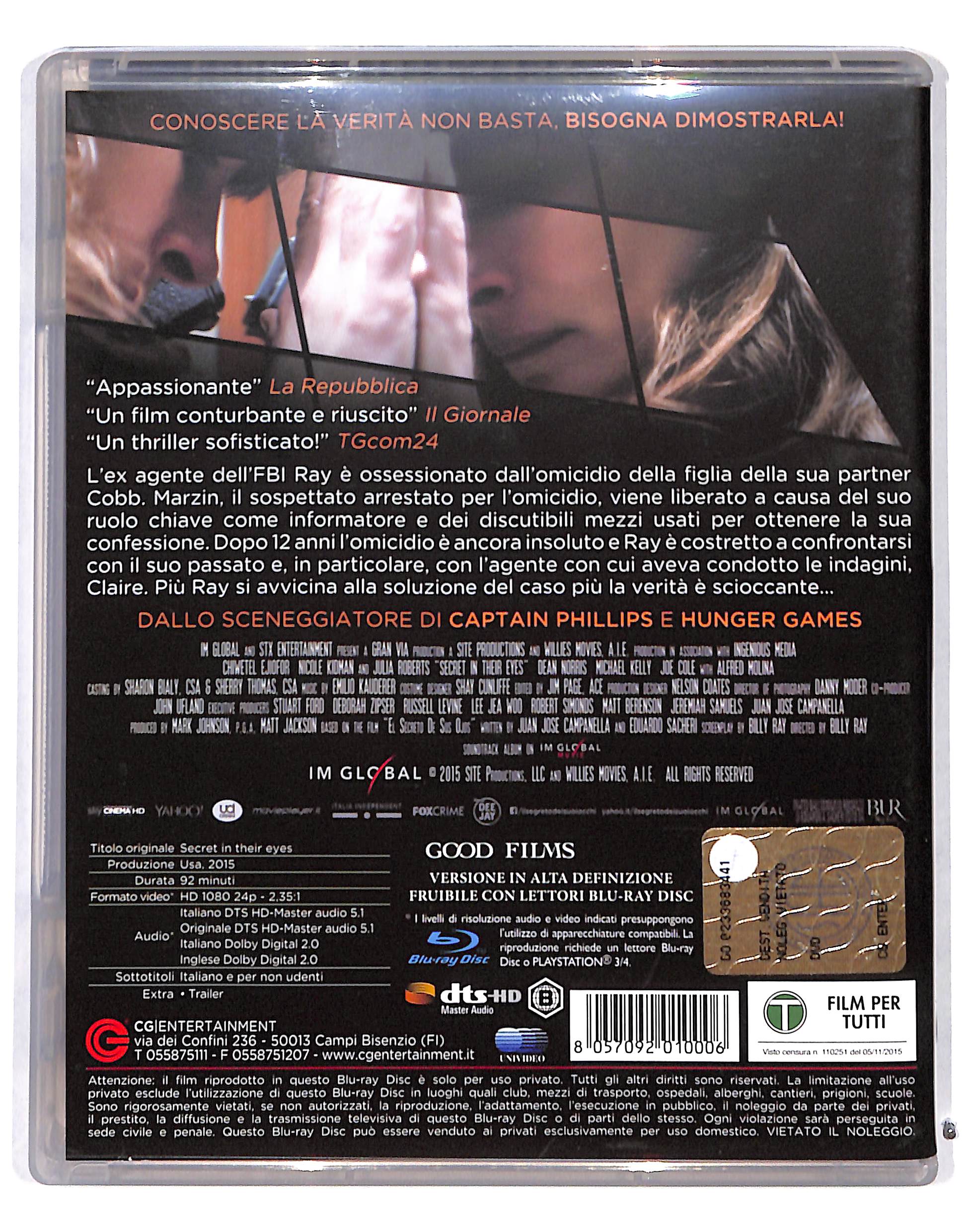 EBOND Il segreto dei suoi occhi (film 2015) BLURAY BLURAY DB717369 - Image 2