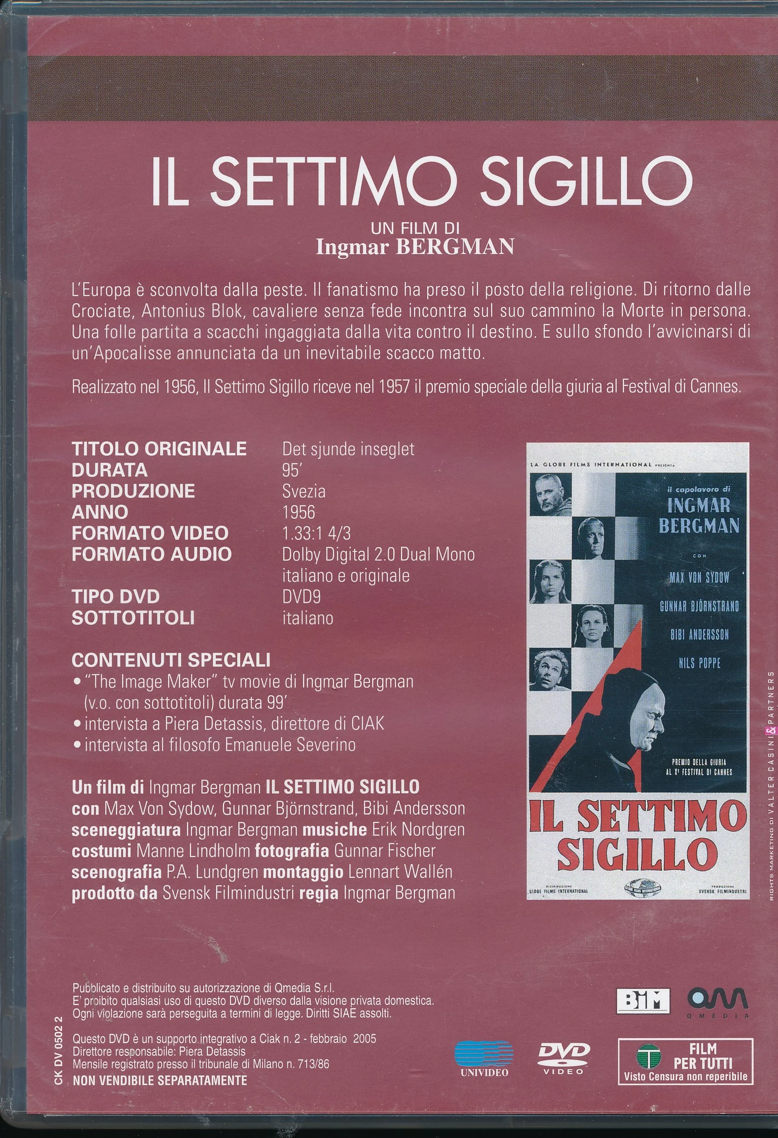 EBOND Il Settimo Sigillo [Editoriale] DVD DB729979 - Image 2
