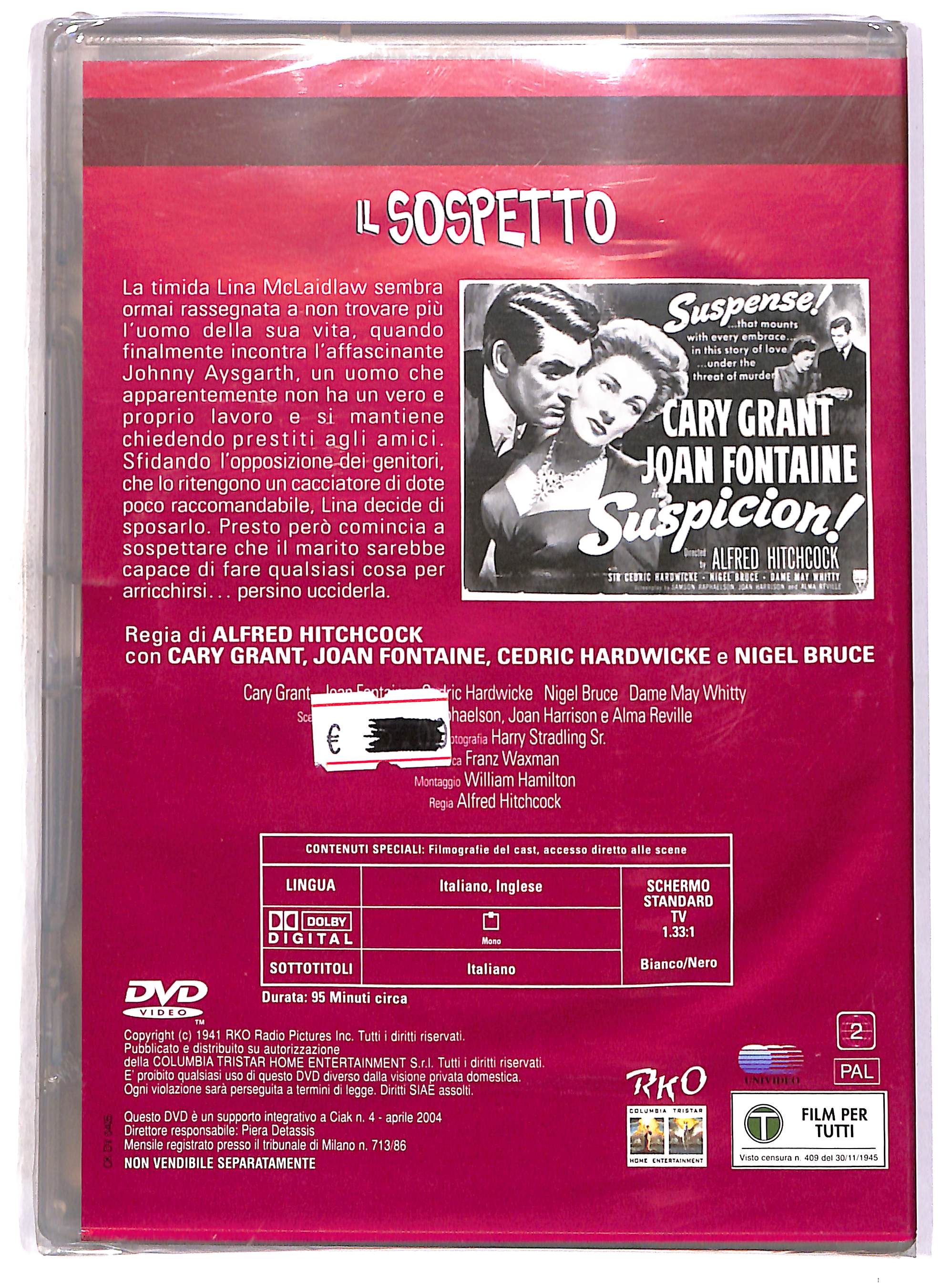 EBOND Il sospetto EDITORIALE DVD DB769346 - Image 2