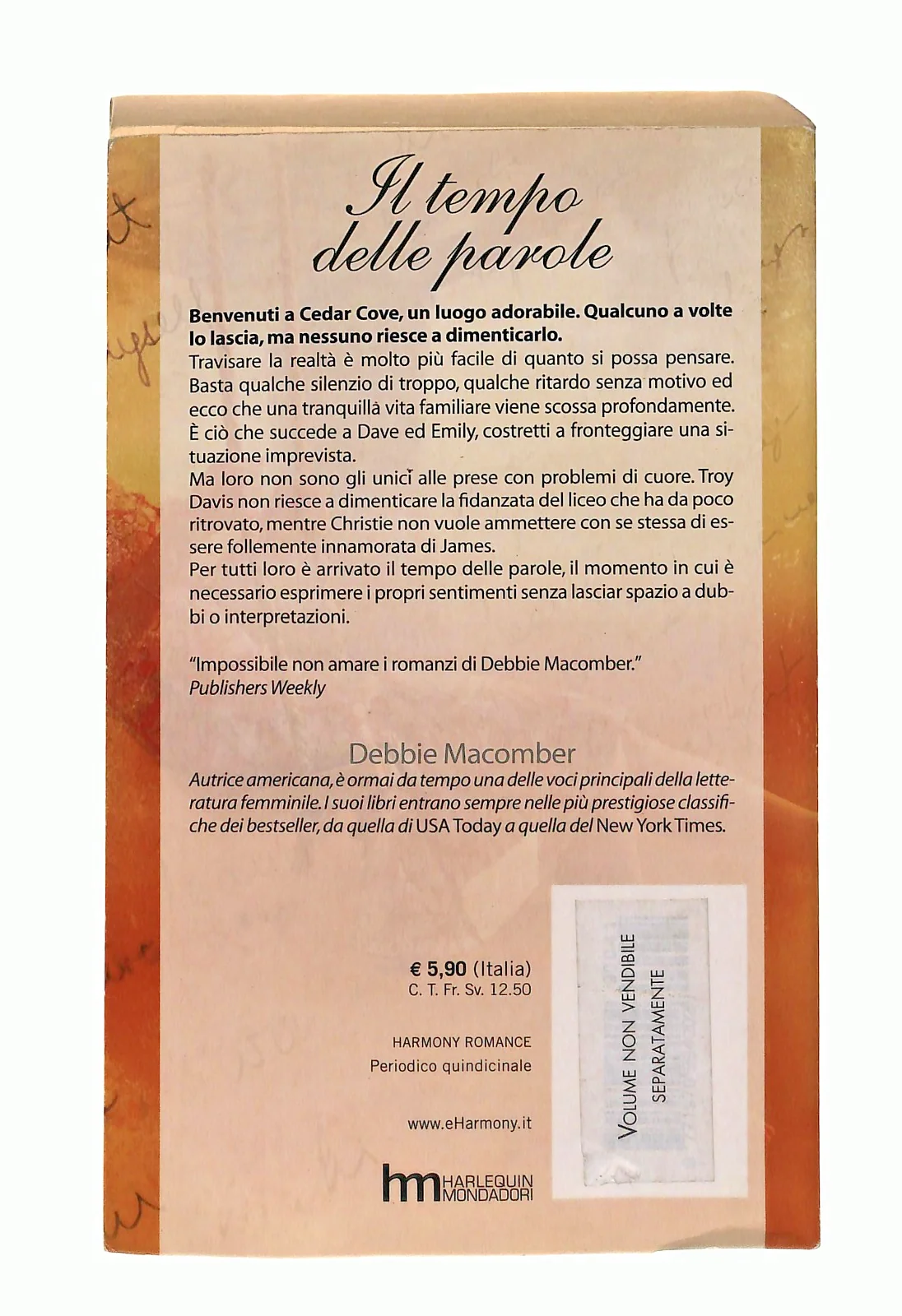 EBOND Il Tempo Delle Parole Debbie Macomber Harmony Libro LI048288 - Image 2