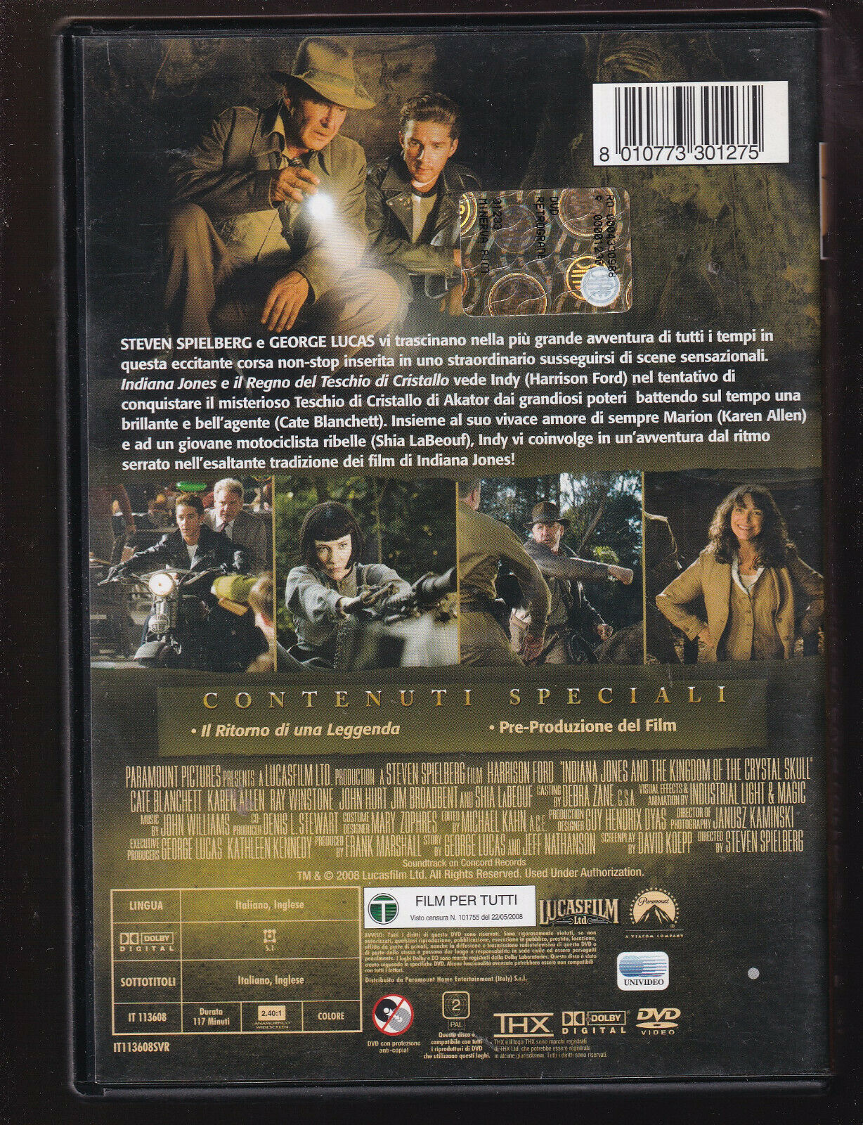 EBOND Indiana Jones e Il Regno Del Teschio Di Cristallo DVD DB730341 - Image 2