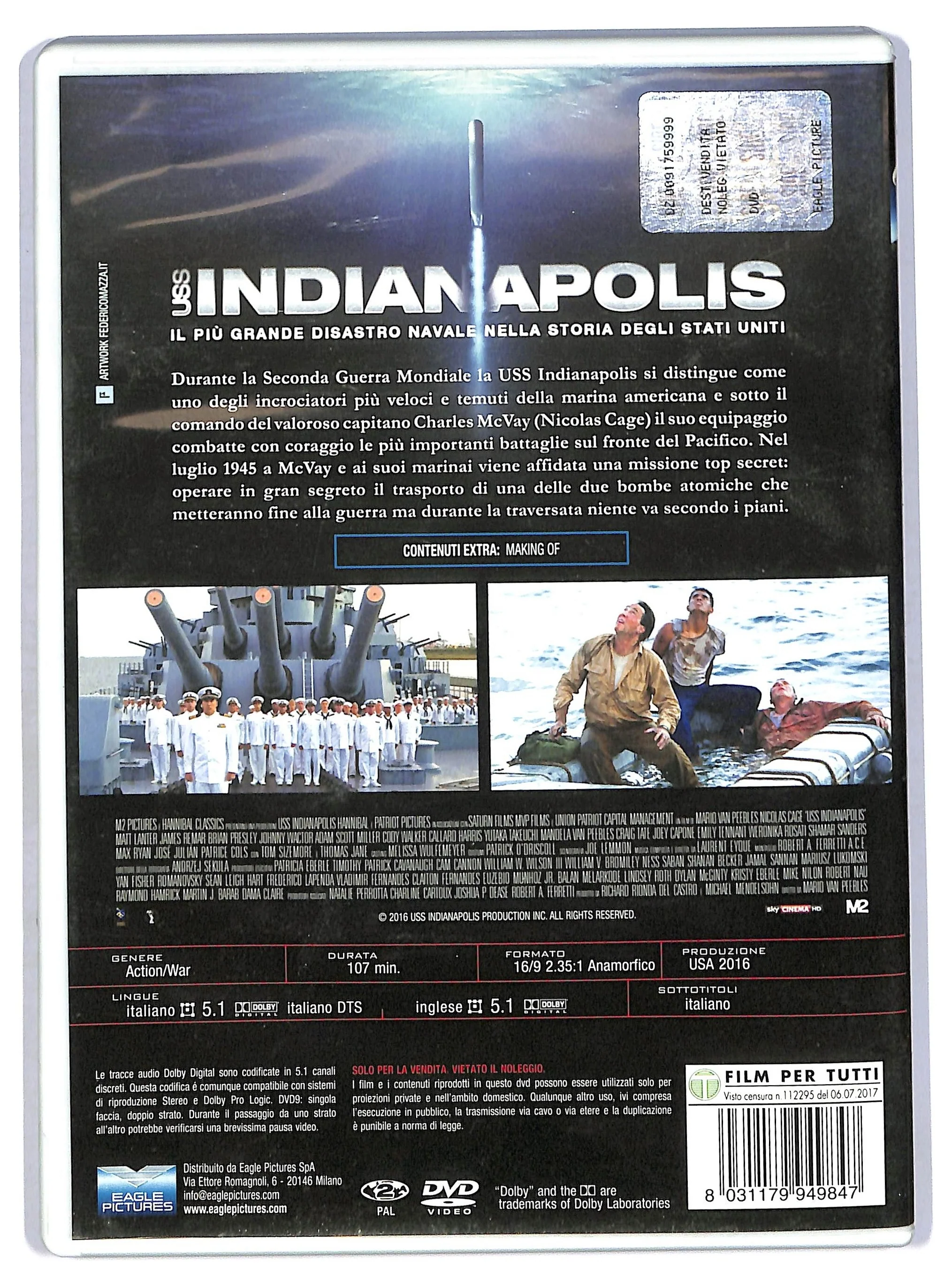 EBOND indianapolis NOLEGGIO DVD DB759119 - Image 2