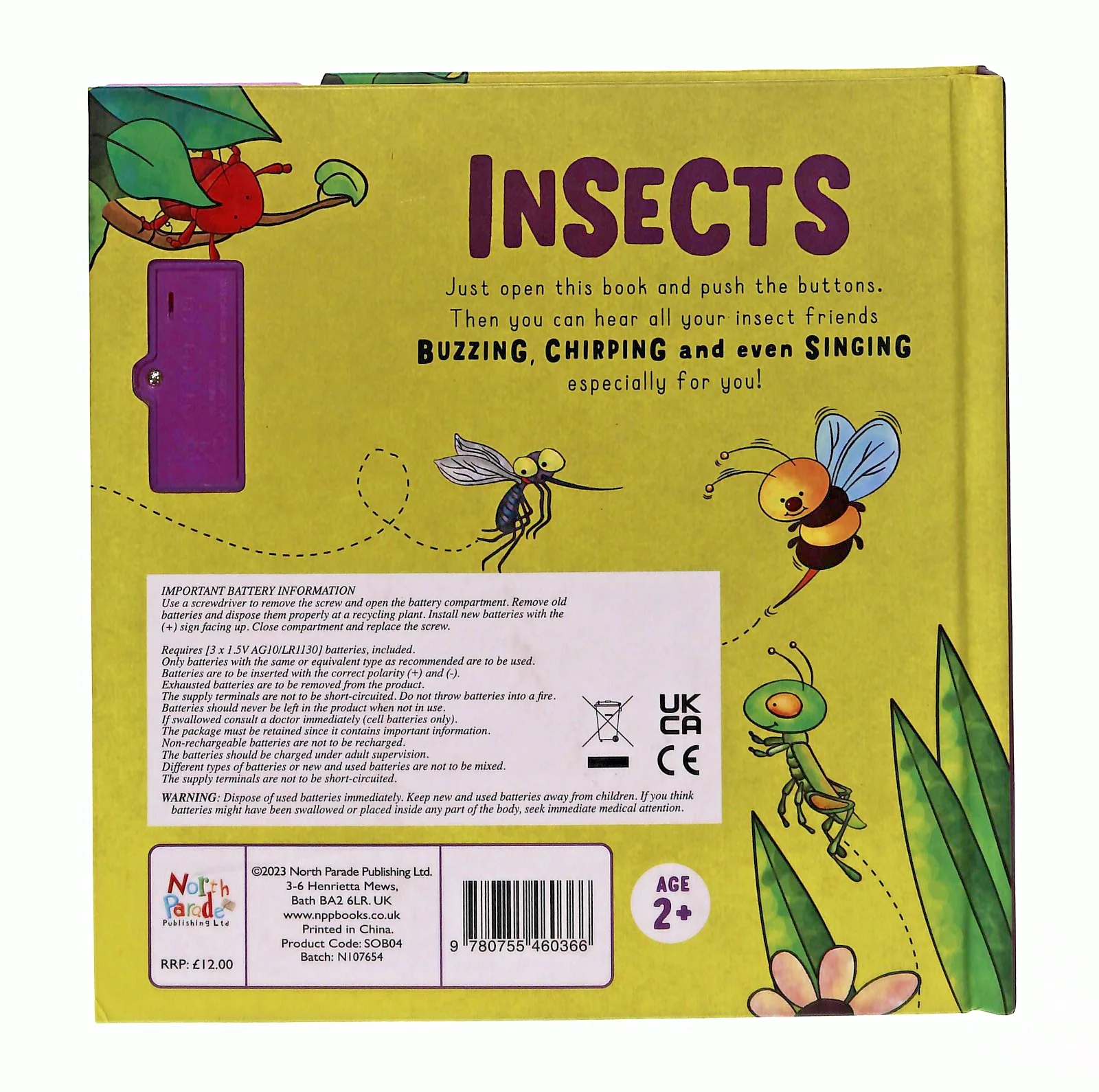 EBOND Insects North In Inglese Con Suoni Batterie Non Incluse Libro LI045731 - Image 2