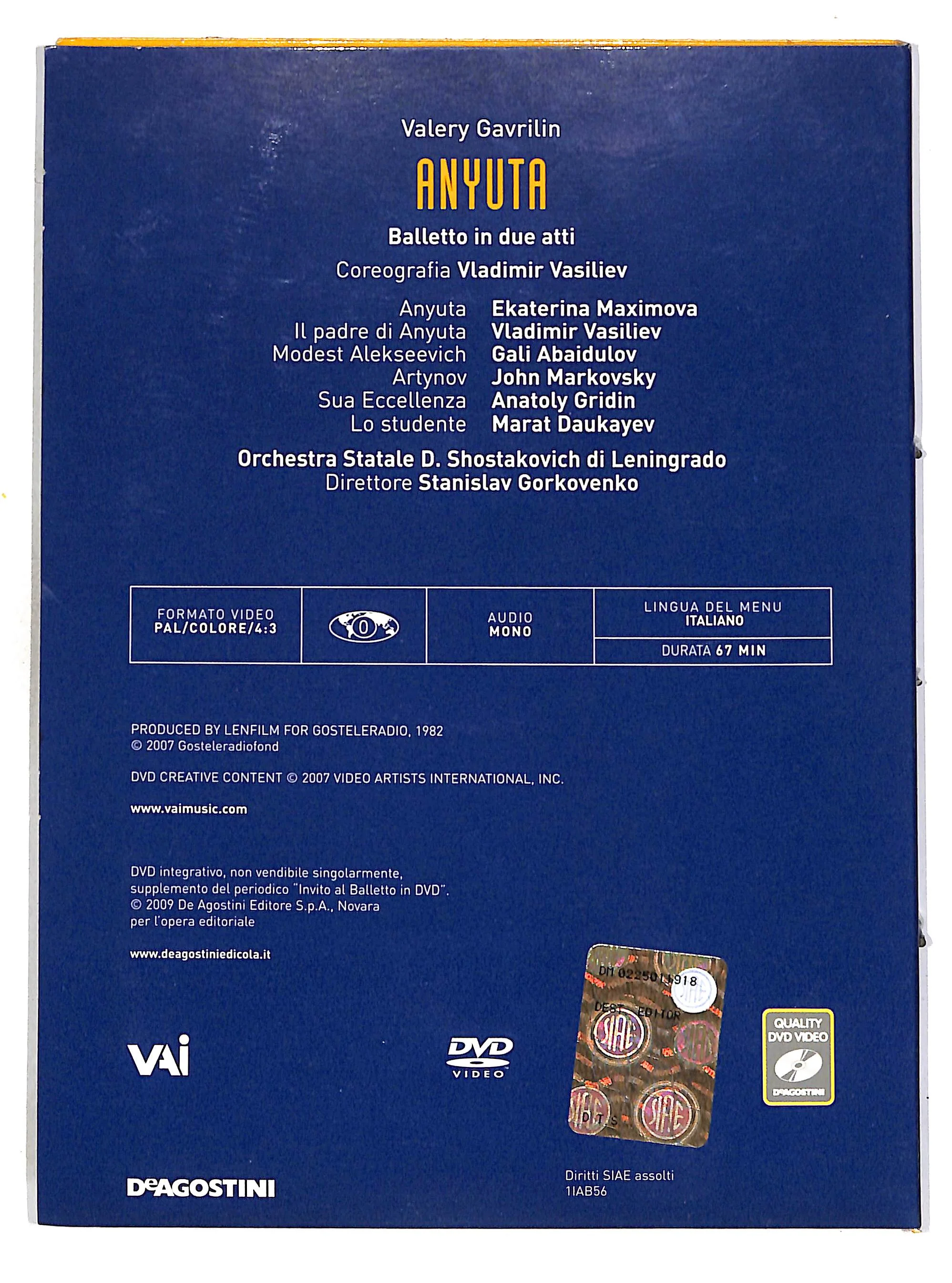 EBOND Invito al balletto 56 - Anyuta EDITORIALE DIGIPACK DVD DB729912 - Image 2
