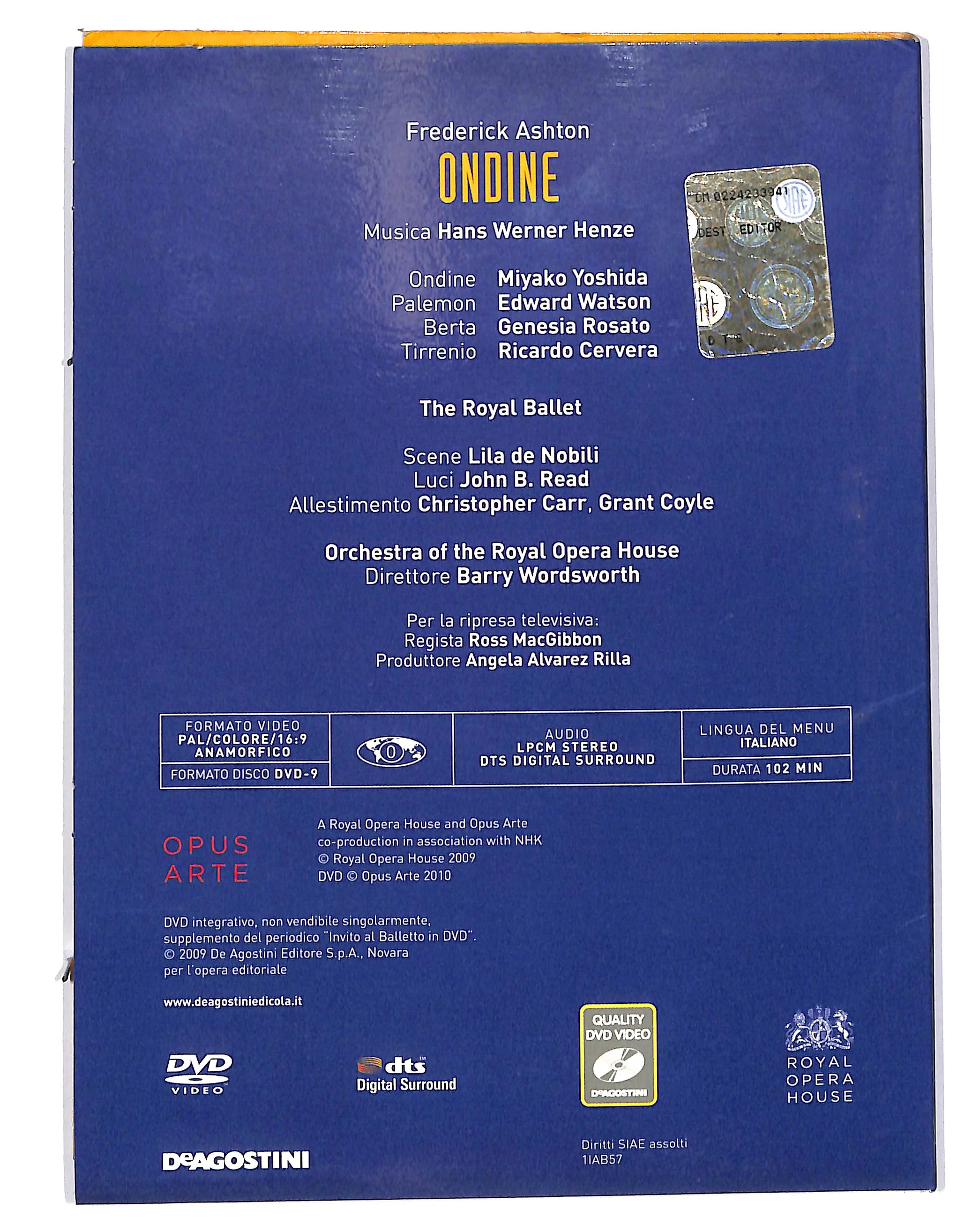 EBOND invito al balletto Frederick Ashton - Ondine Vol 57 EDITORIALE DVD DB729956 - Image 2