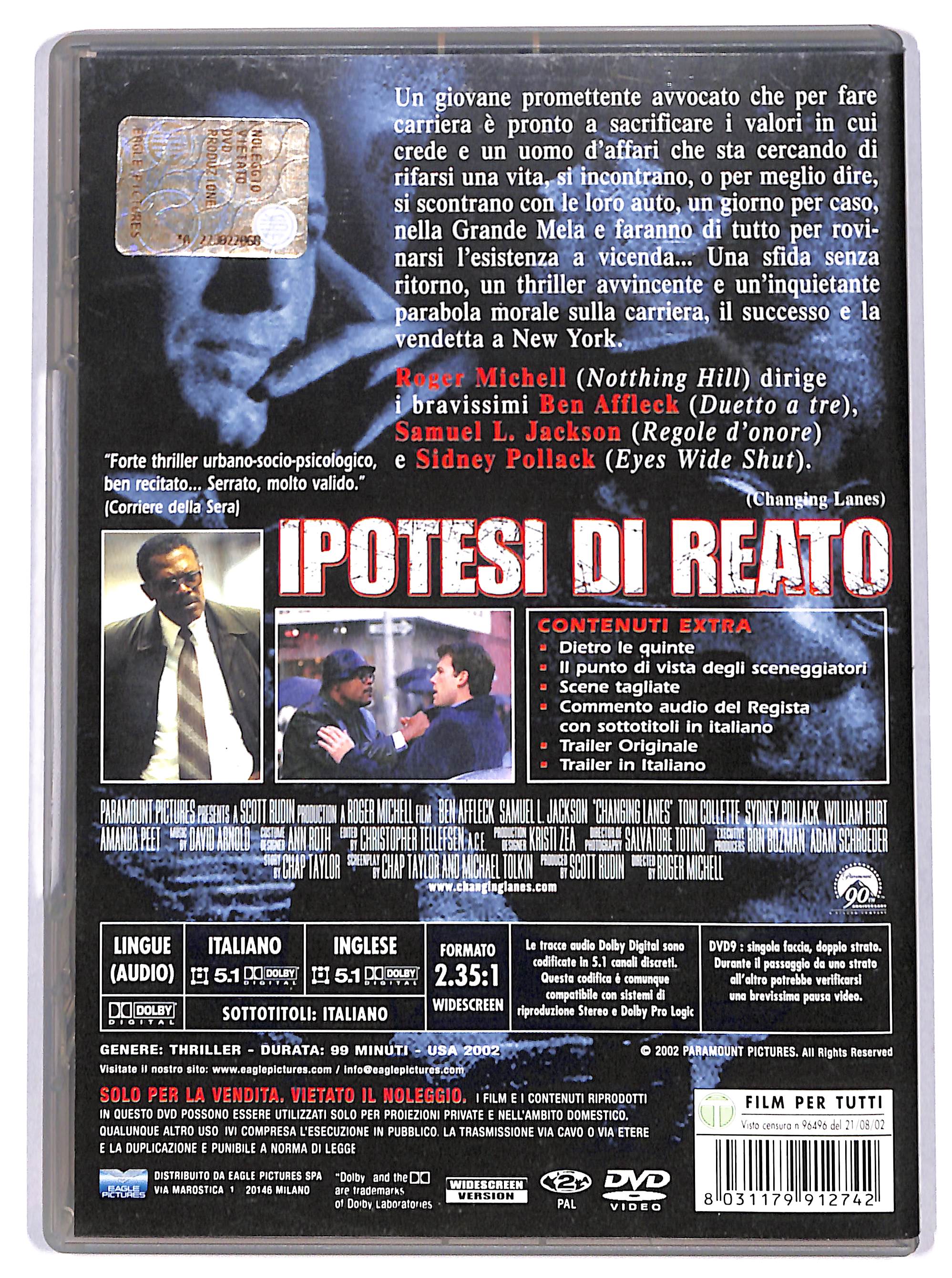 EBOND Ipotesi di reato DVD DB712457 - Image 2