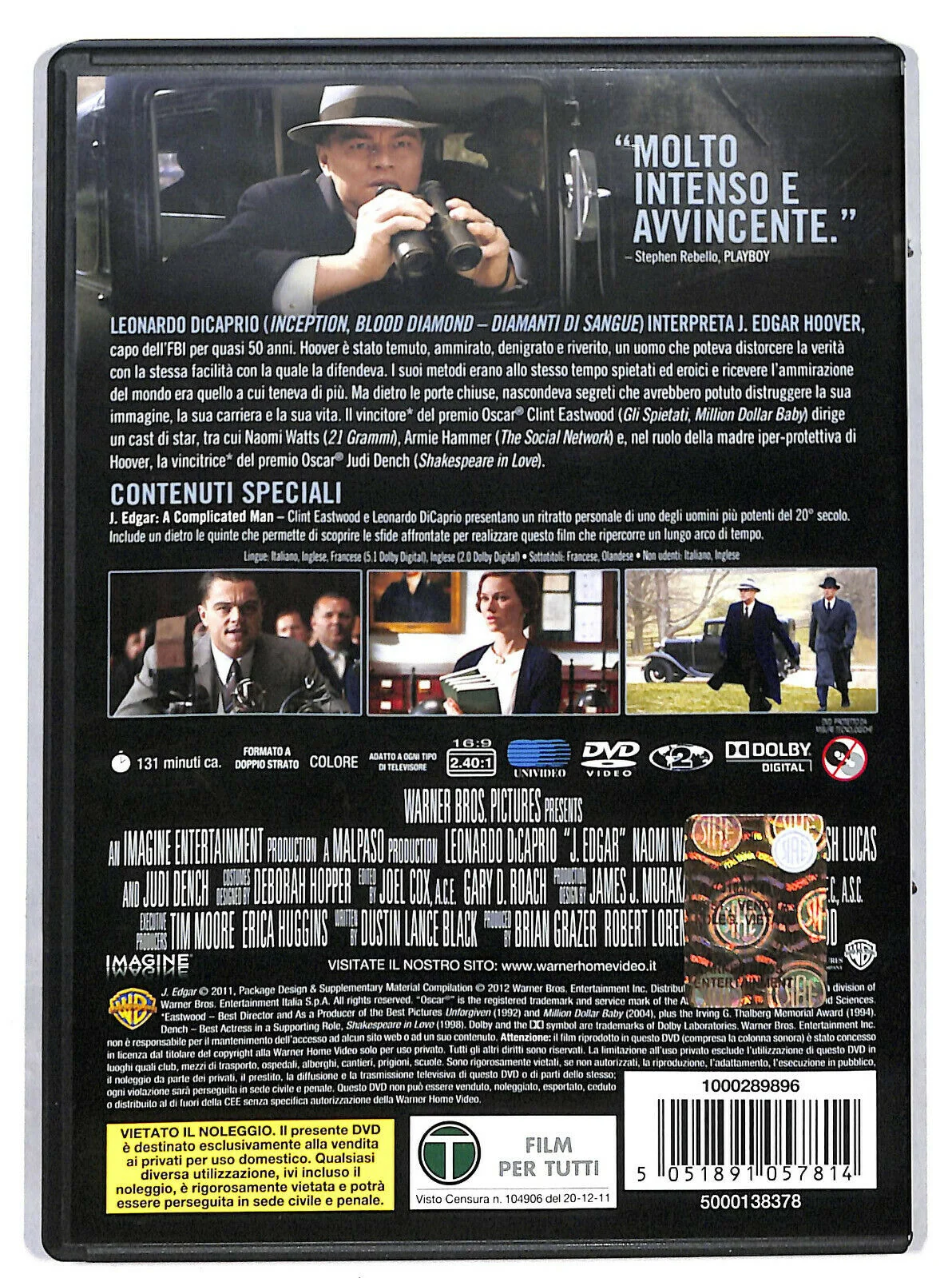 EBOND J. Edgar DVD DB716321 - Image 2
