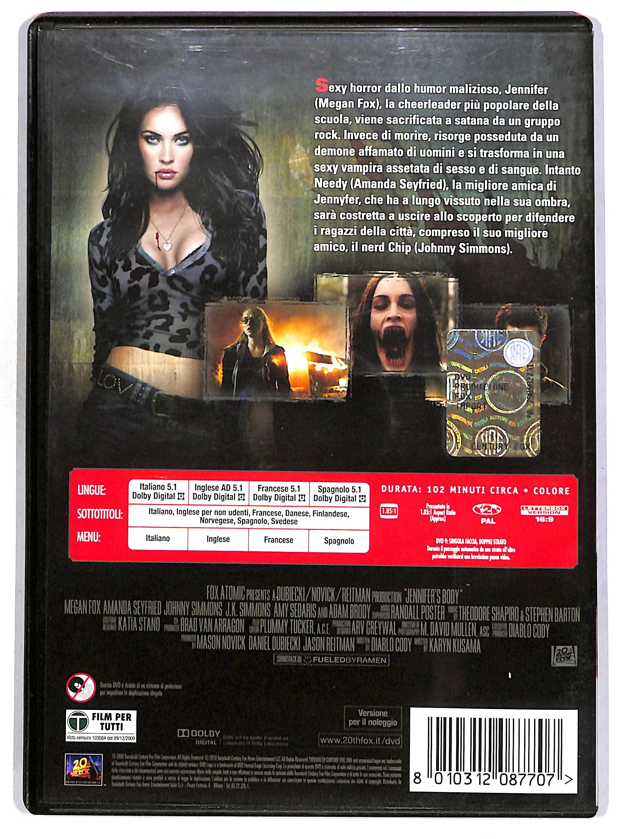 EBOND Jennifer's Body NOLEGGIO DVD DB760663 - Image 2