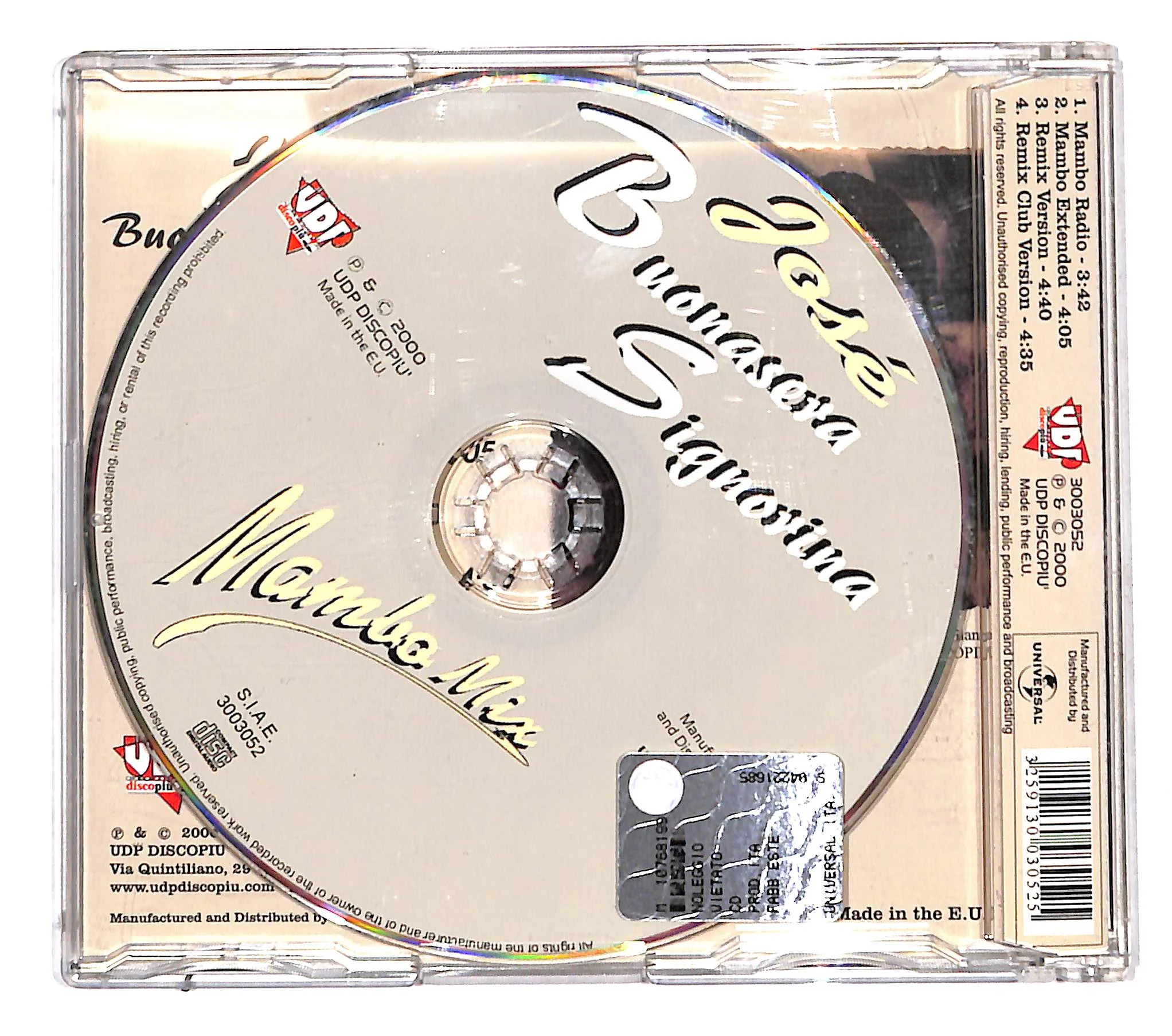 EBOND Jose - Buonasera Signorina CD CB118121 - Image 2