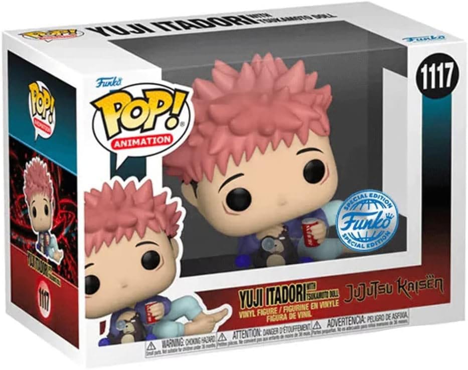 JUJUTSU KAISEN POP! ANIMATION VINYL FIGURE ITADORI W/ TSUKAMOTO DOLL 9 CM P037521 - Image 2
