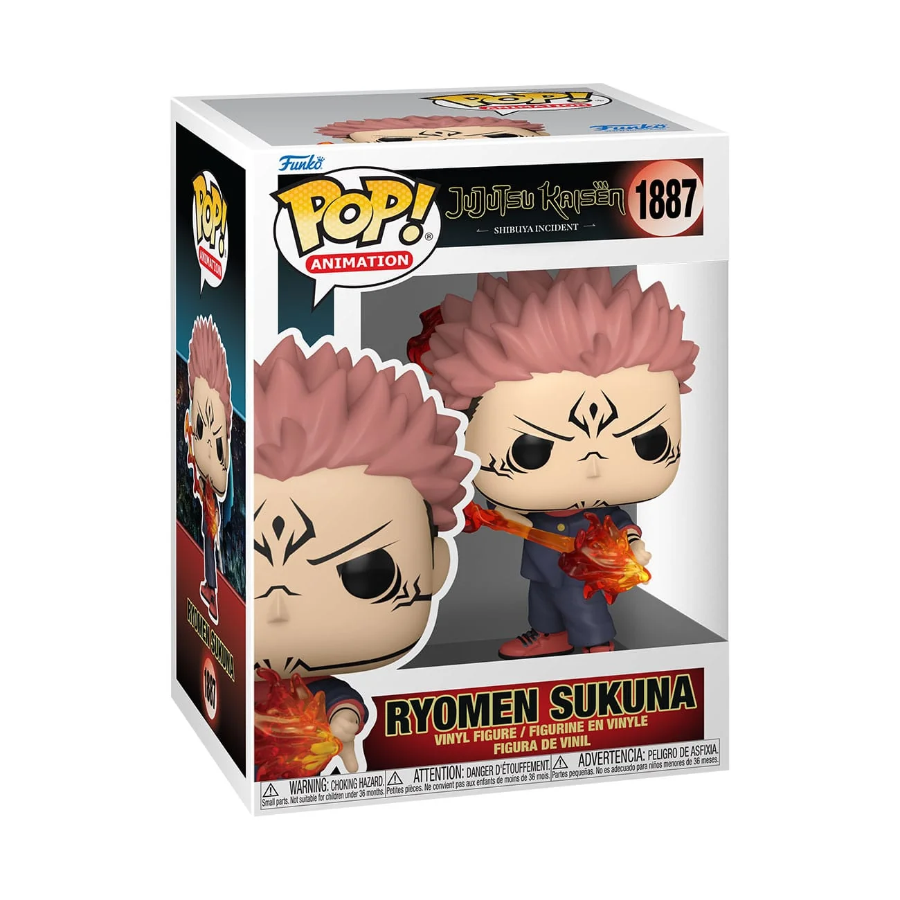 JUJUTSU KAISEN POP! ANIMATION VINYL FIGURES SUKUNA (FIRE ARROW) 9 CM P039458 - Image 2