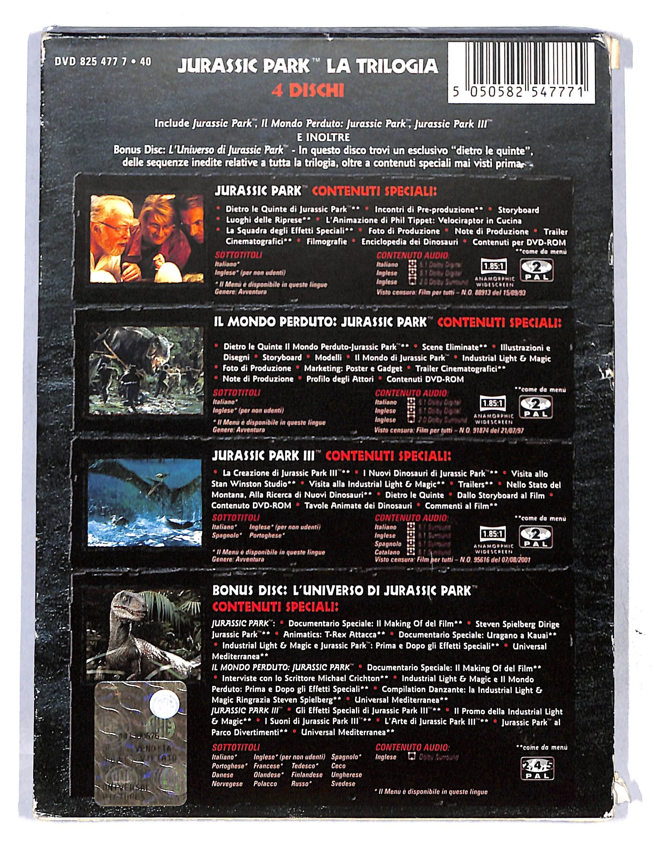 EBOND Jurassic Park La Trilogia DVD DB736639 - Image 2
