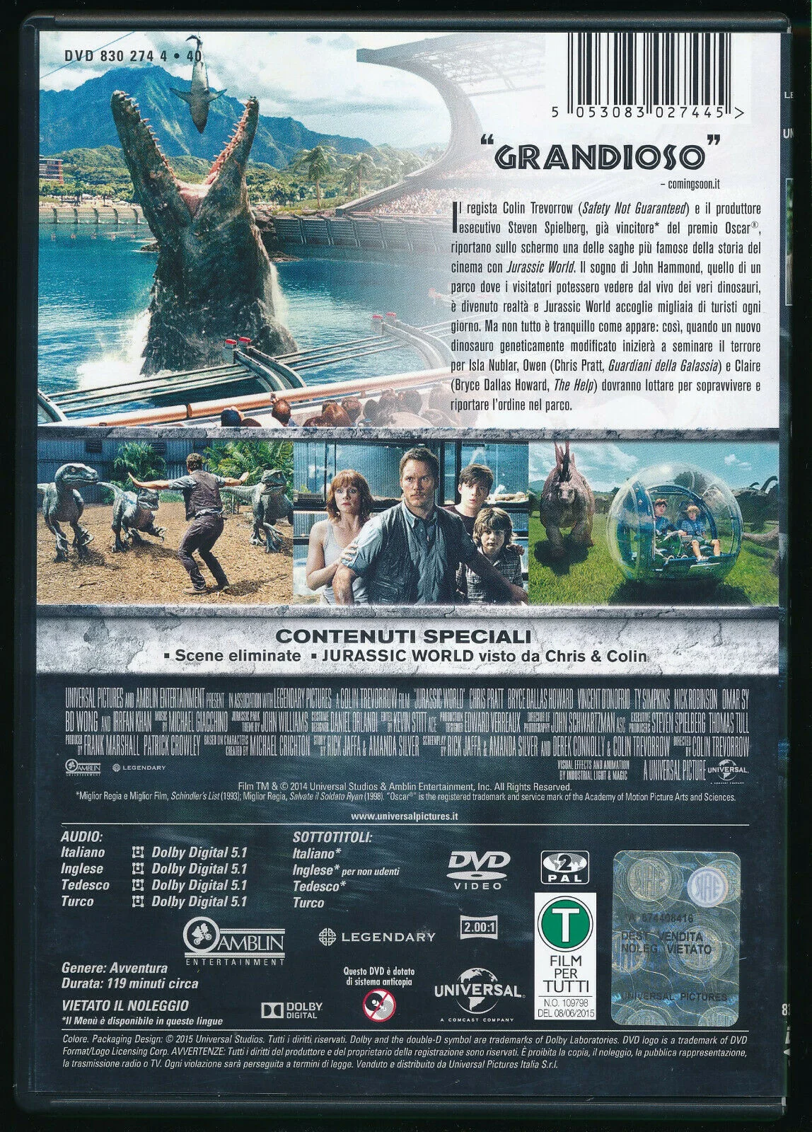 EBOND Jurassic World DVD DB732341 - Image 2