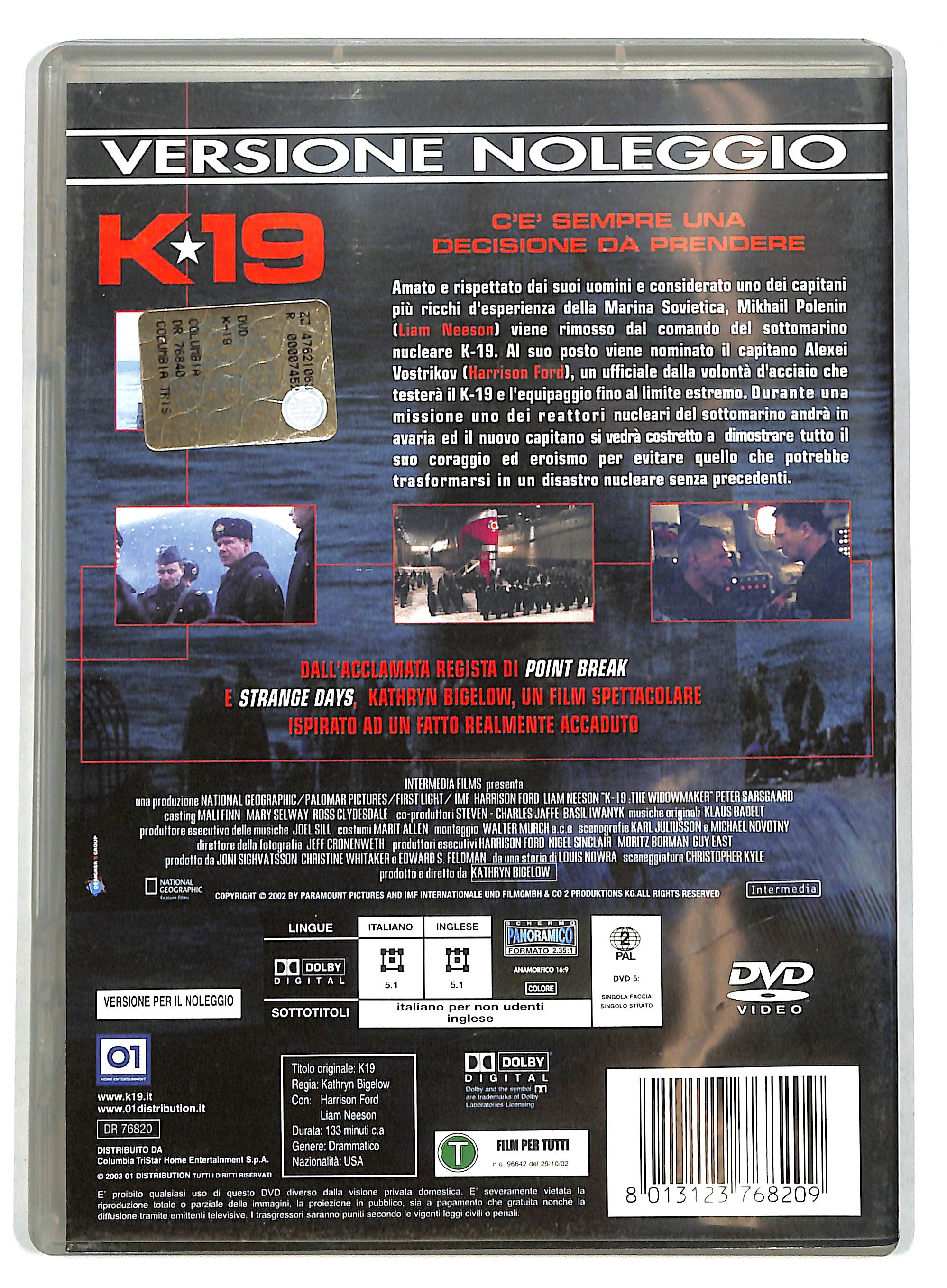 EBOND K-19 NOLEGGIO DVD DB720844 - Image 2