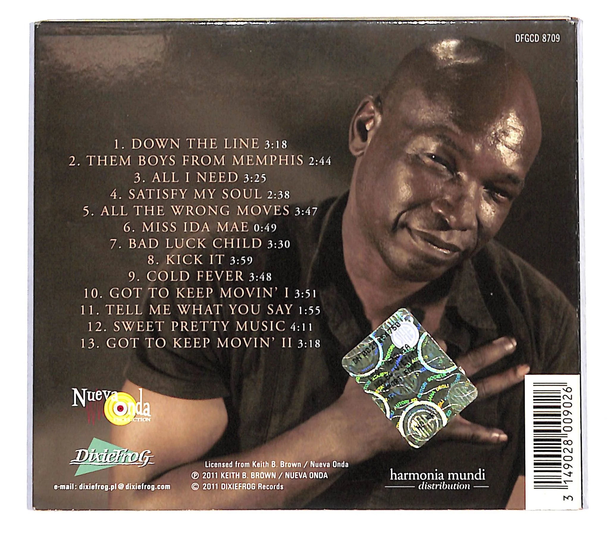 EBOND Keith B. Brown - Down The Line DIGIPACK CD CB062044 - Image 2