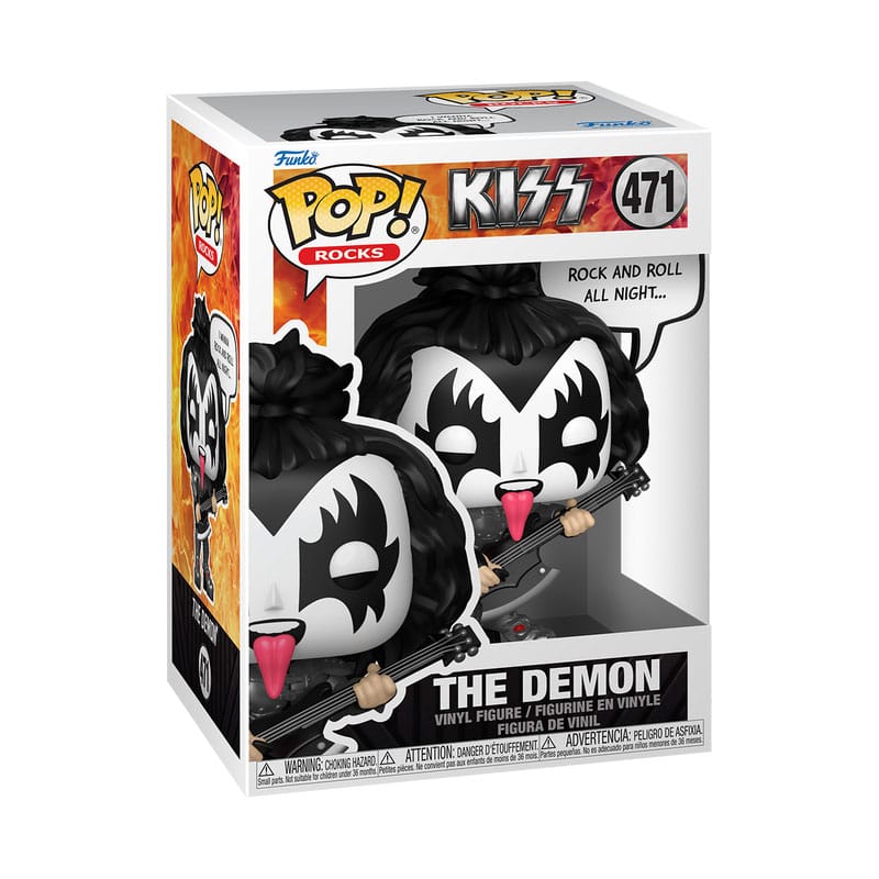 KISS POP! SAYINGS VINYL FIGURE THE DEMON(R&R ALL NIGHT) 9 CM - Image 2