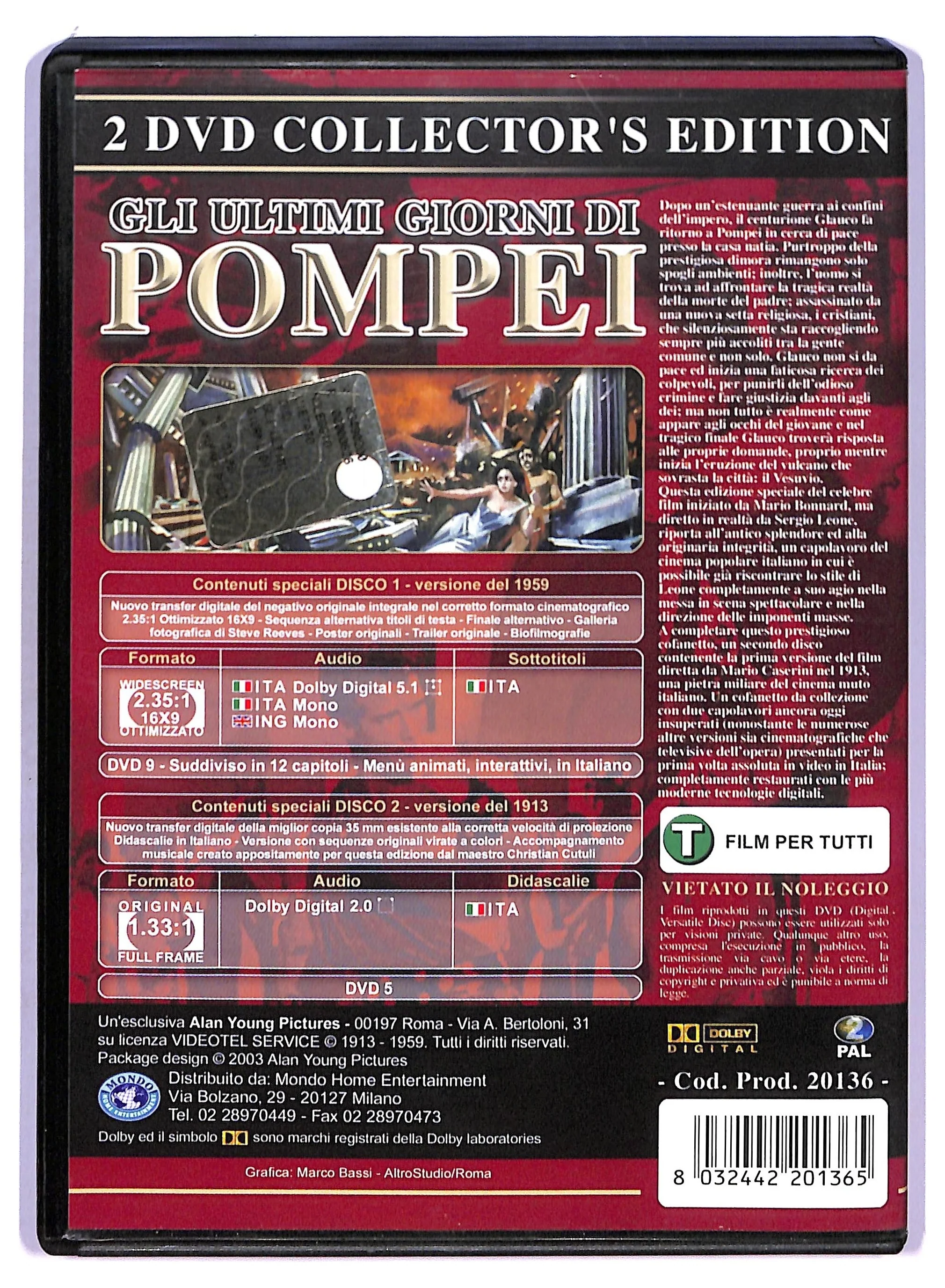 EBOND Kolossal Gli Ultimi Giorni Di Pompei DVD DB699165 - Image 2