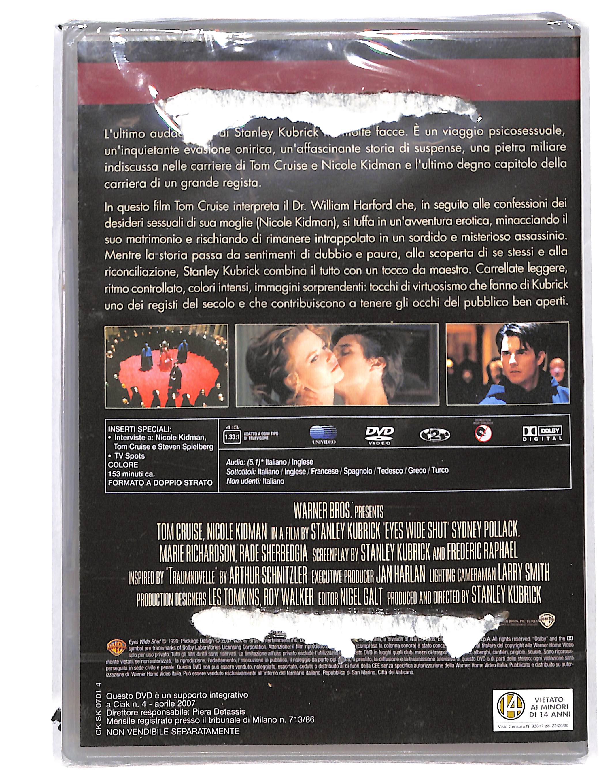 EBOND Kubrick Collection - Eyes wide shut EDITORIALE DVD DB723610 - Image 2