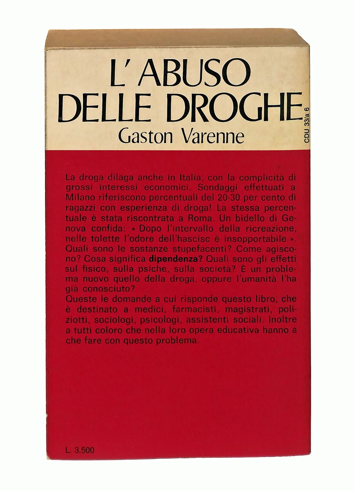 EBOND L Abuso Delle Droghe Gatson Varenne Paoline 1976 Libro LI047004 - Image 2