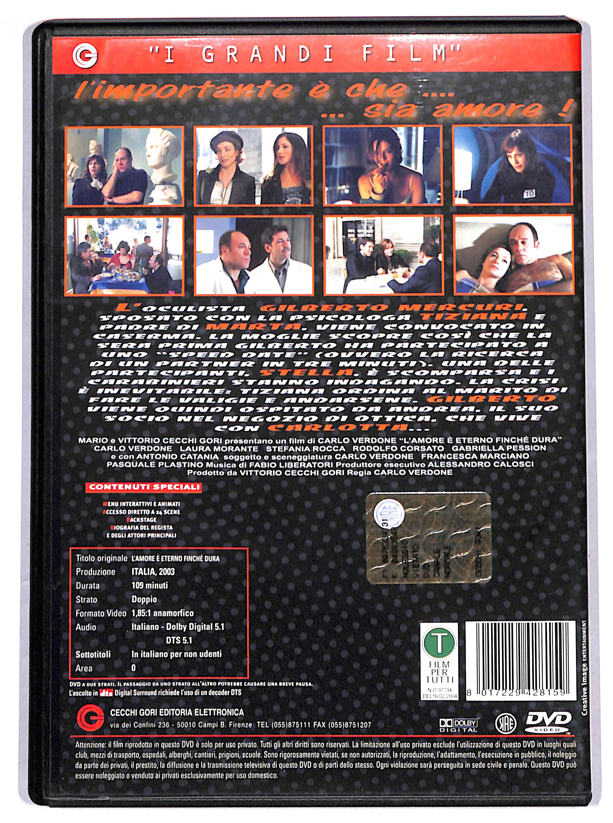 EBOND l'amore e eterno finche dura DVD DB712456 - Image 2