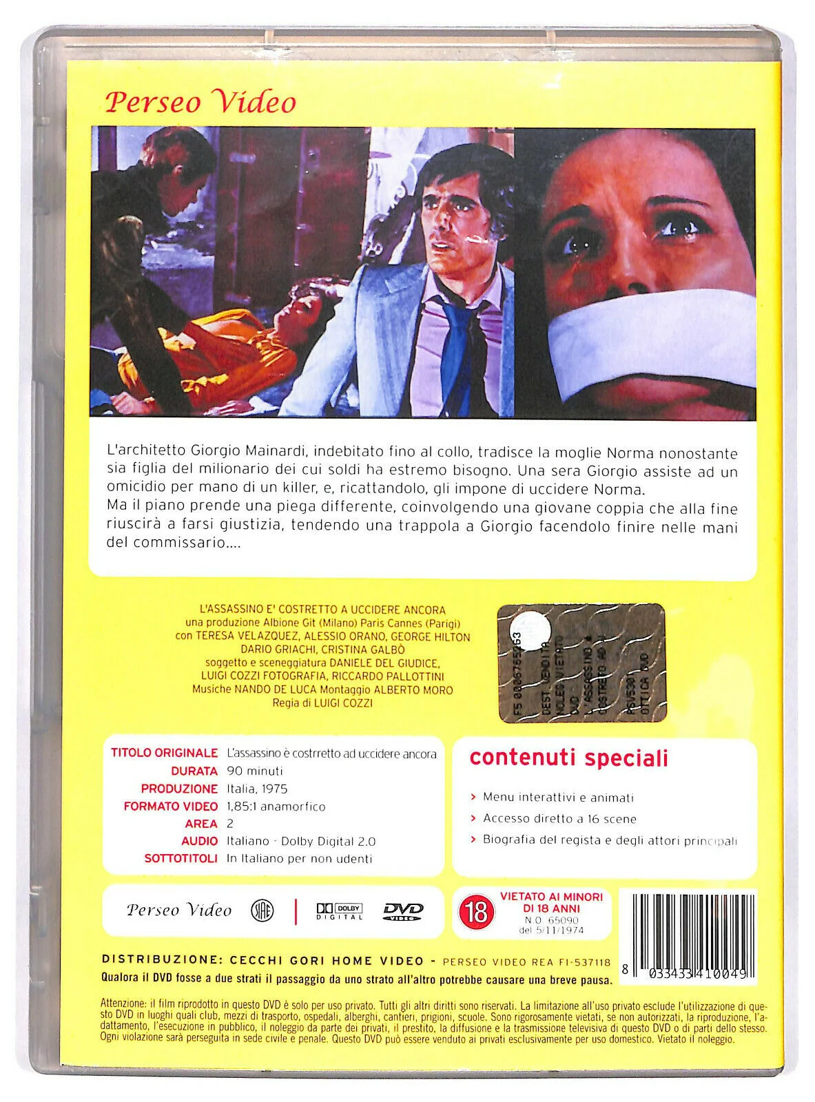 EBOND L' Assassino e Costretto Ad Uccidere Ancora DVD DB693838 - Image 2