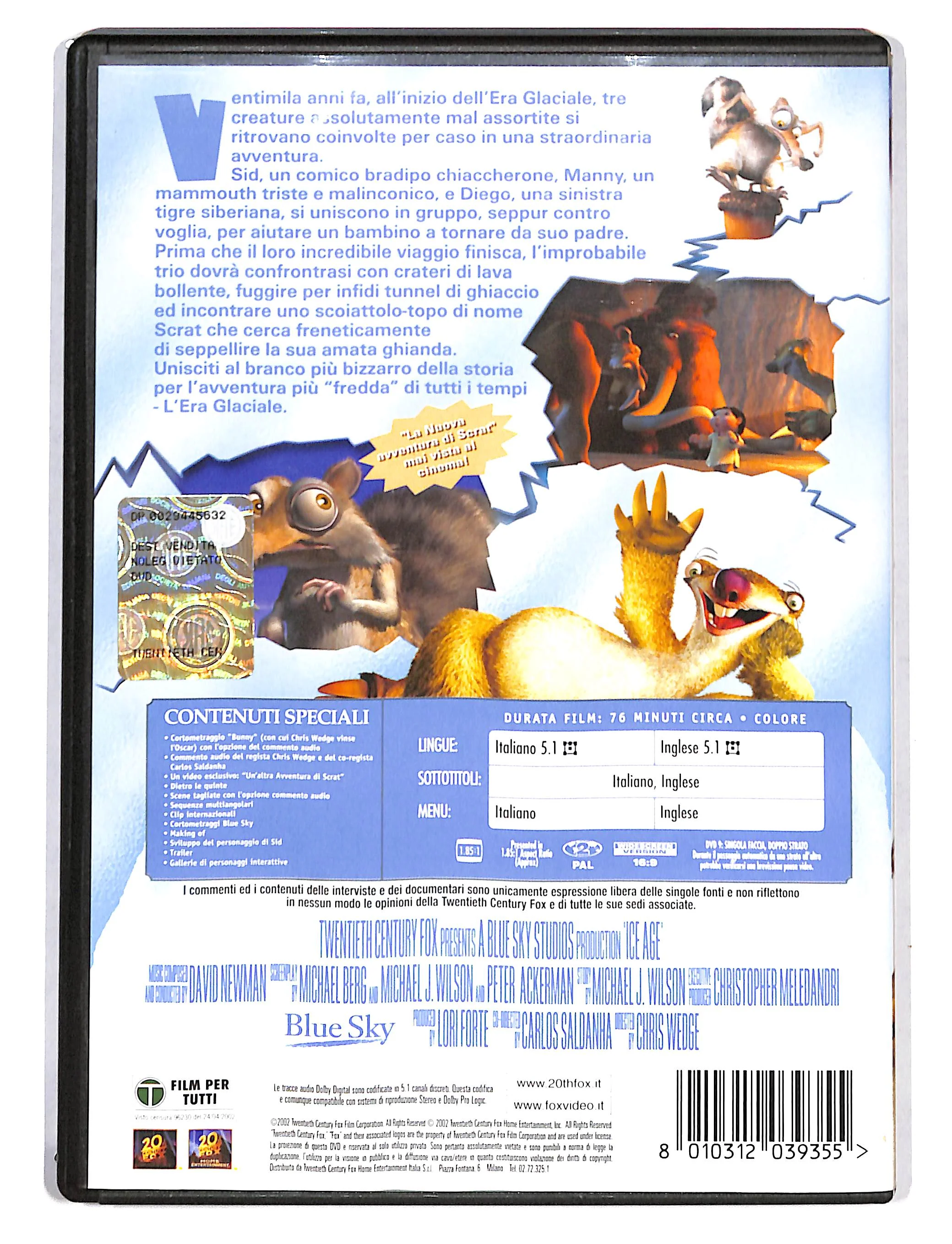 EBOND L'era glaciale DVD DB695307 - Image 2