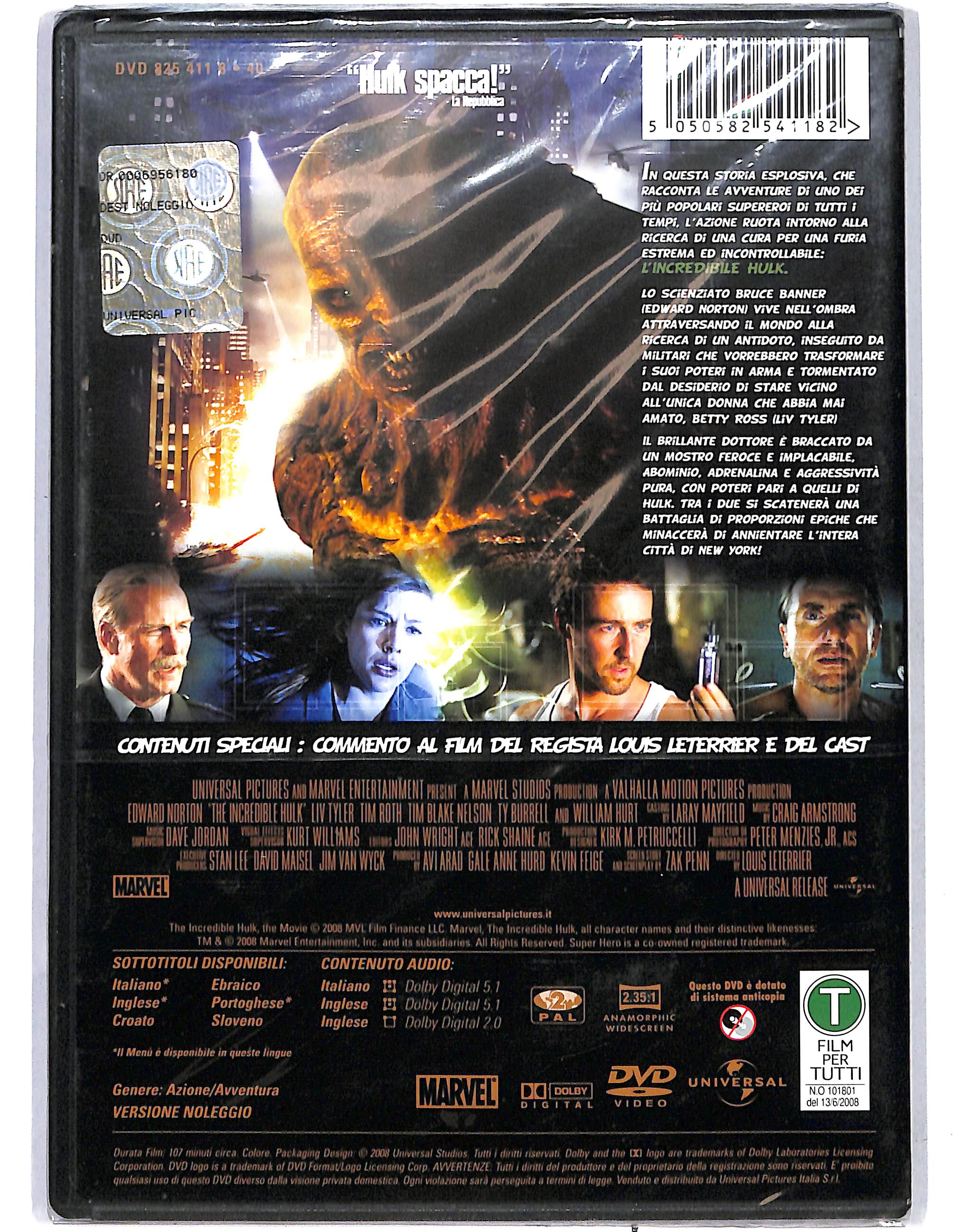EBOND L'incredibile Hulk NOLEGGIO DVD DB757311 - Image 2
