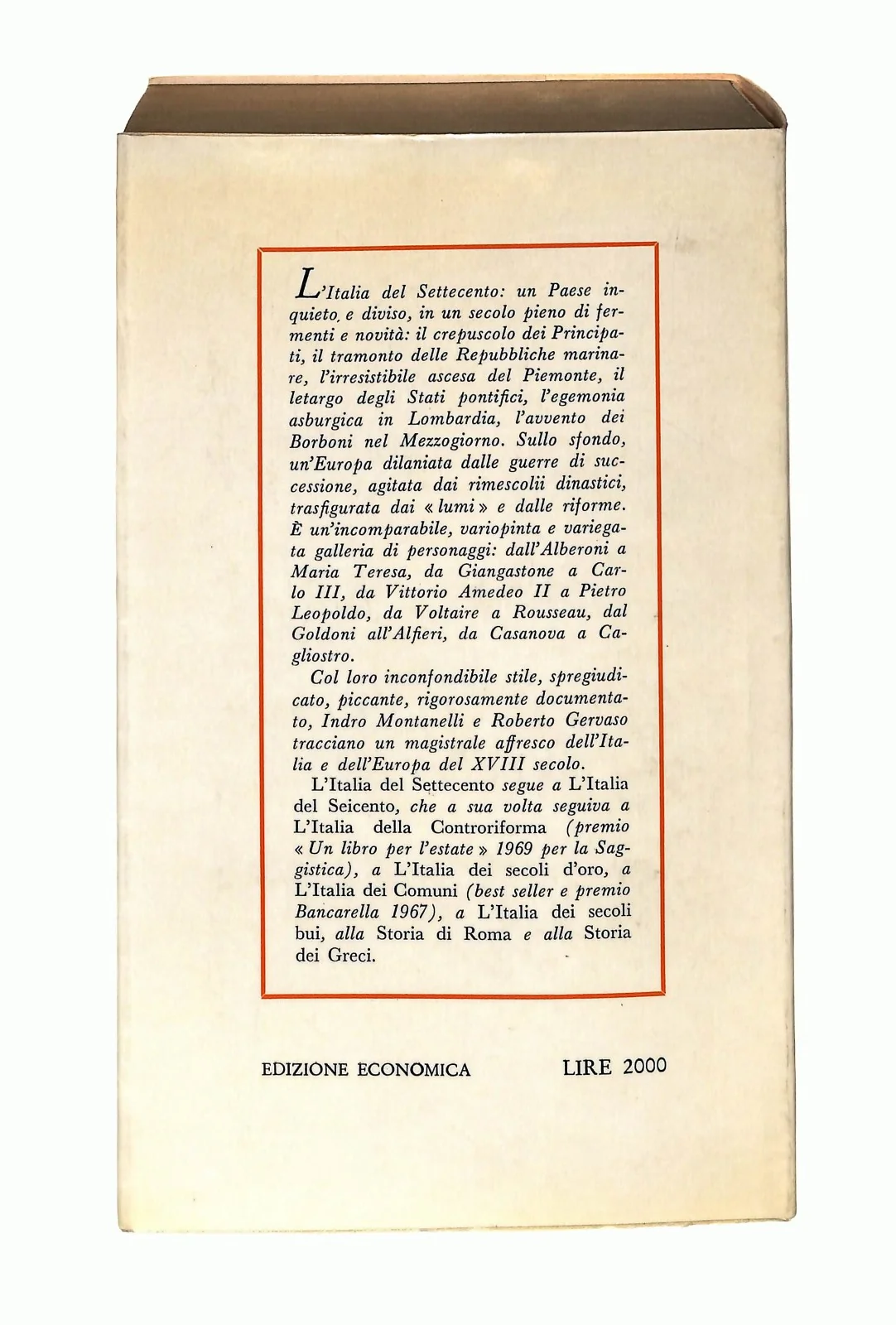 EBOND L Italia Del Settecento Montanelli Gervaso Rizzoli 1971 Libro LI047151 - Image 2