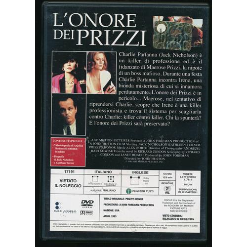 EBOND L'onore Dei Prizzi DVD DB711410 - Image 2