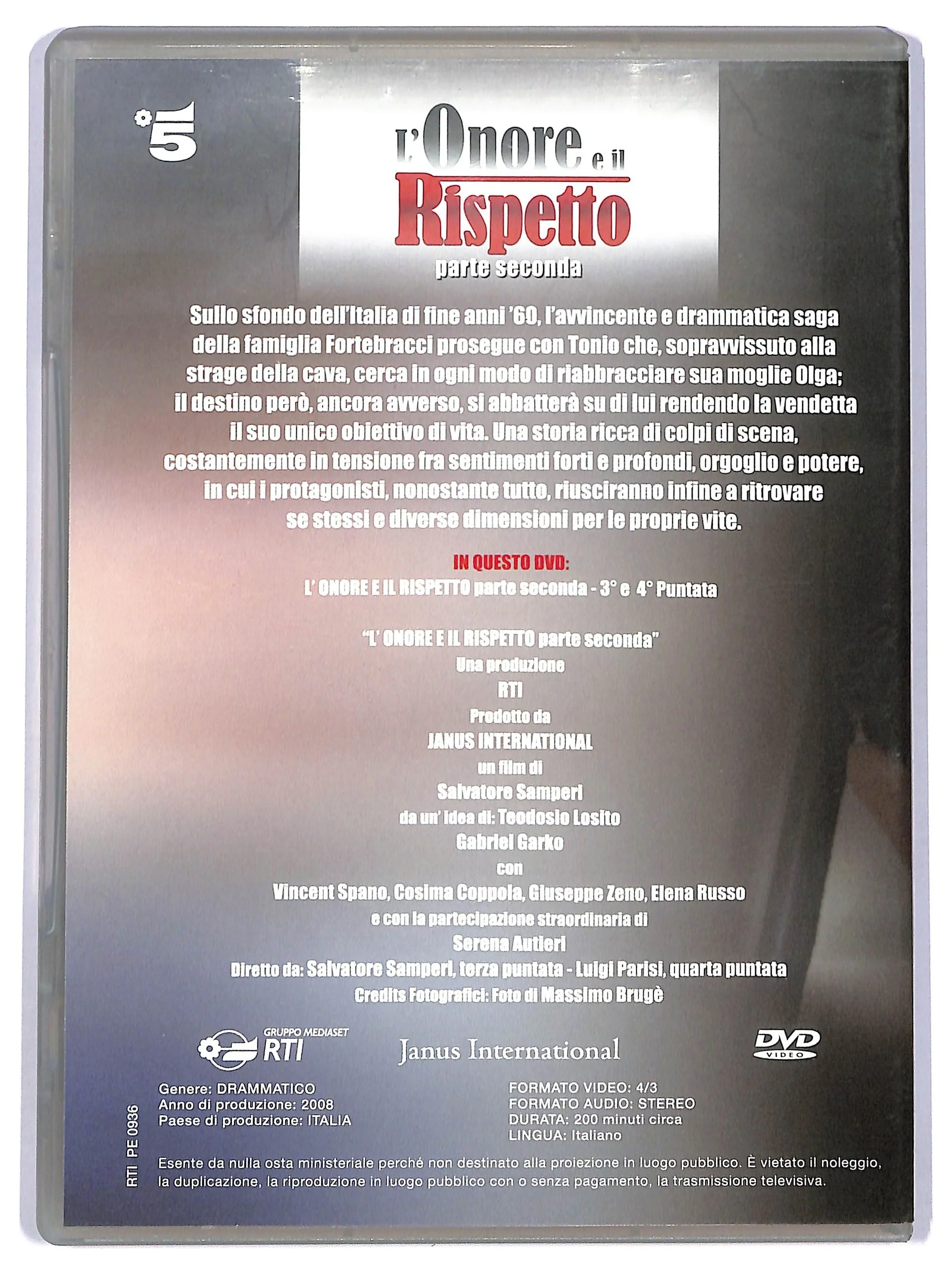 EBOND L'onore e il rispetto parte seconda - terza e quarta puntata DVD DB738607 - Image 2