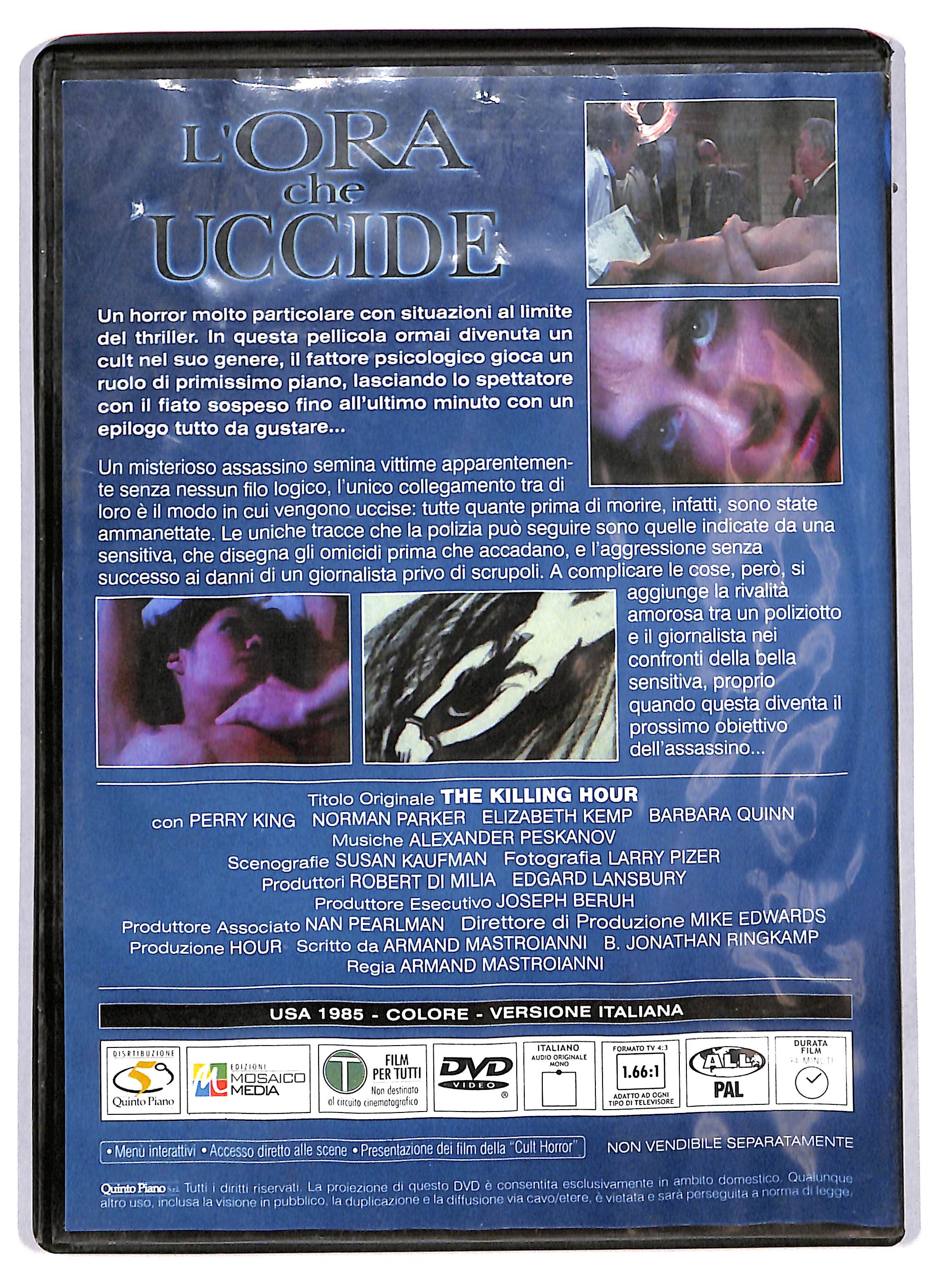 EBOND L'ora che uccide (film 1982) EDITORIALE DVD DB723316 - Image 2
