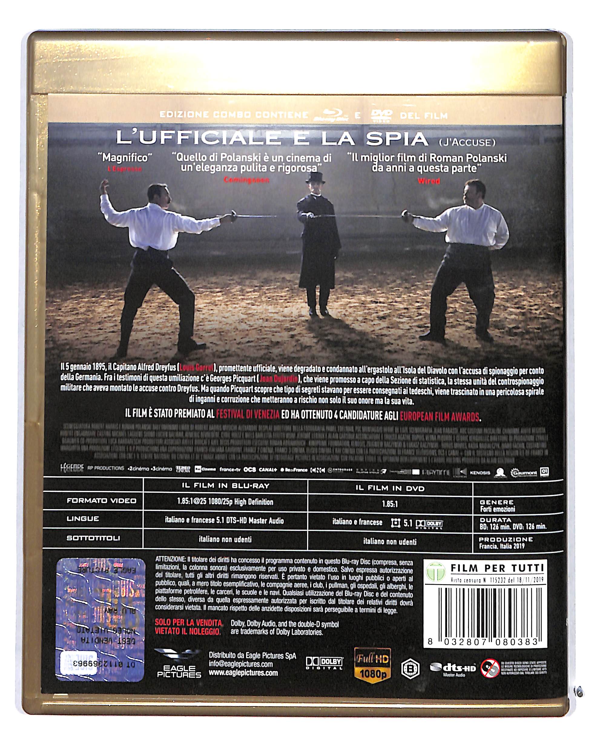 EBOND L'ufficiale e la spia BLURAY + DVD BLURAY DB685133 - Image 2