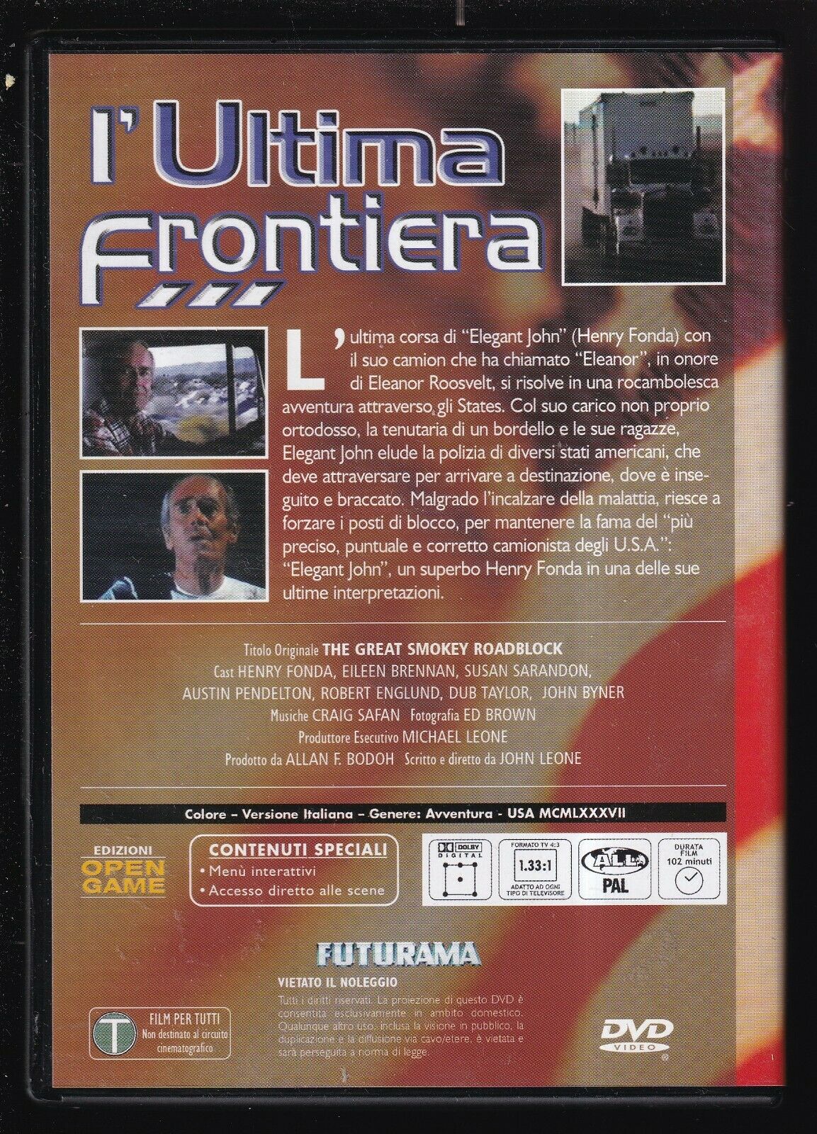 EBOND L'ultima Frontiera - The Great Smokey Roadblock DVD DB692428 - Image 2